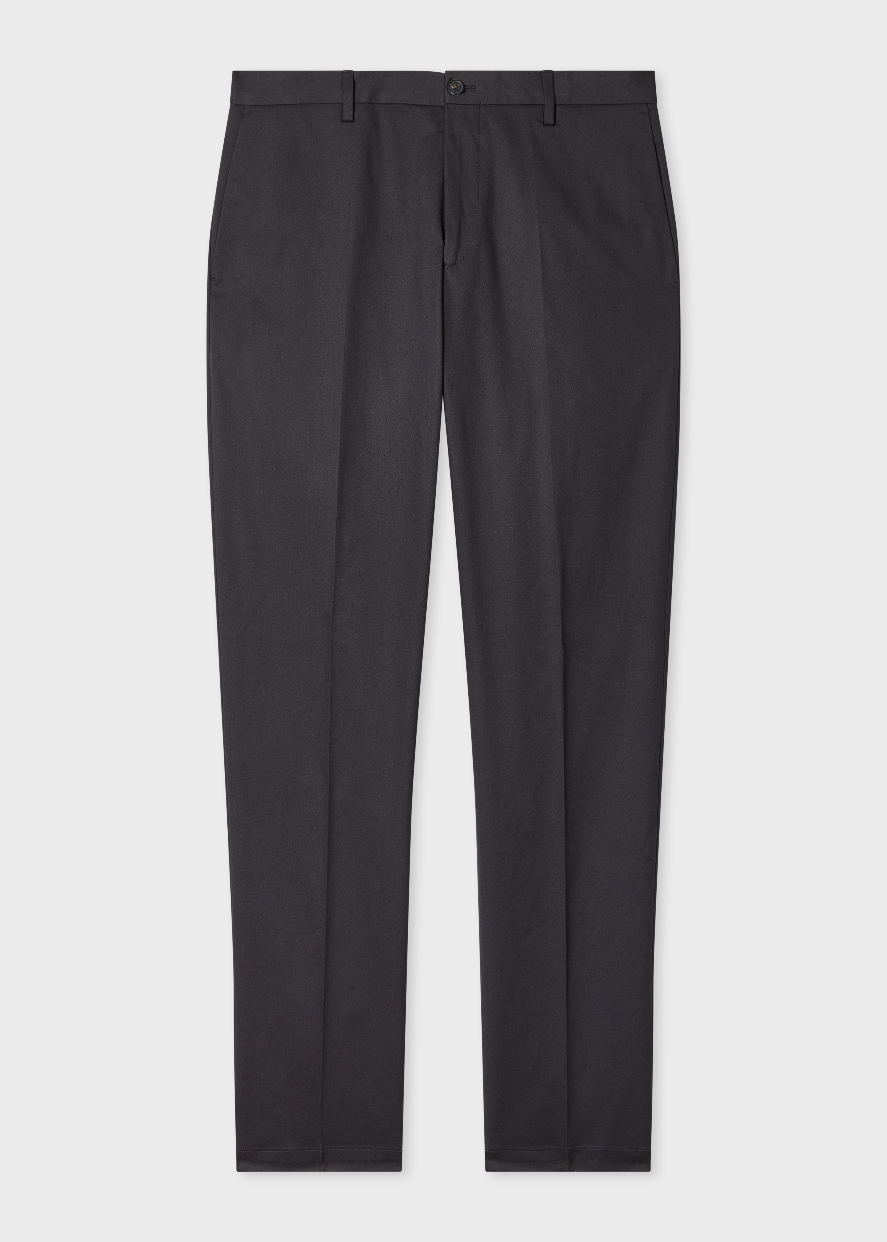 Dark Navy Fine Cotton Twill Trousers