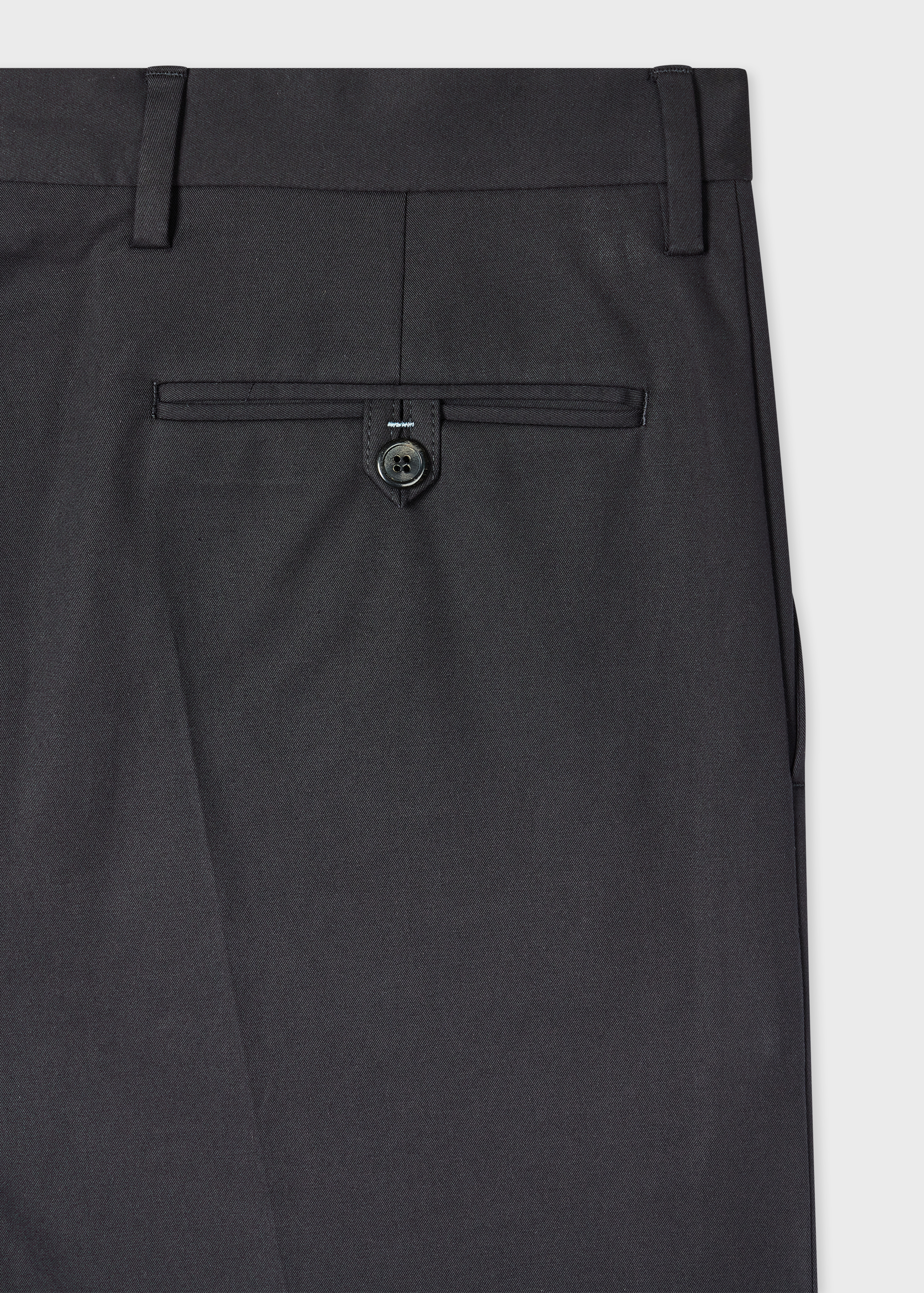 Dark Navy Fine Cotton Twill Trousers