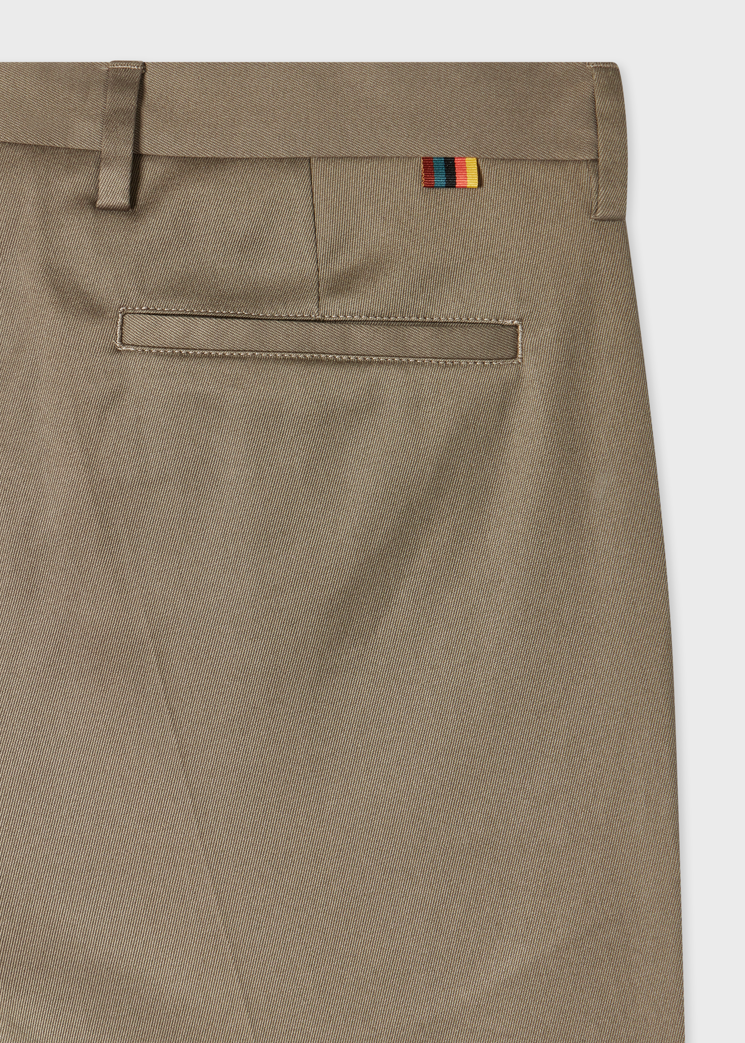 Slim-Fit Grey Cotton-Stretch Chinos