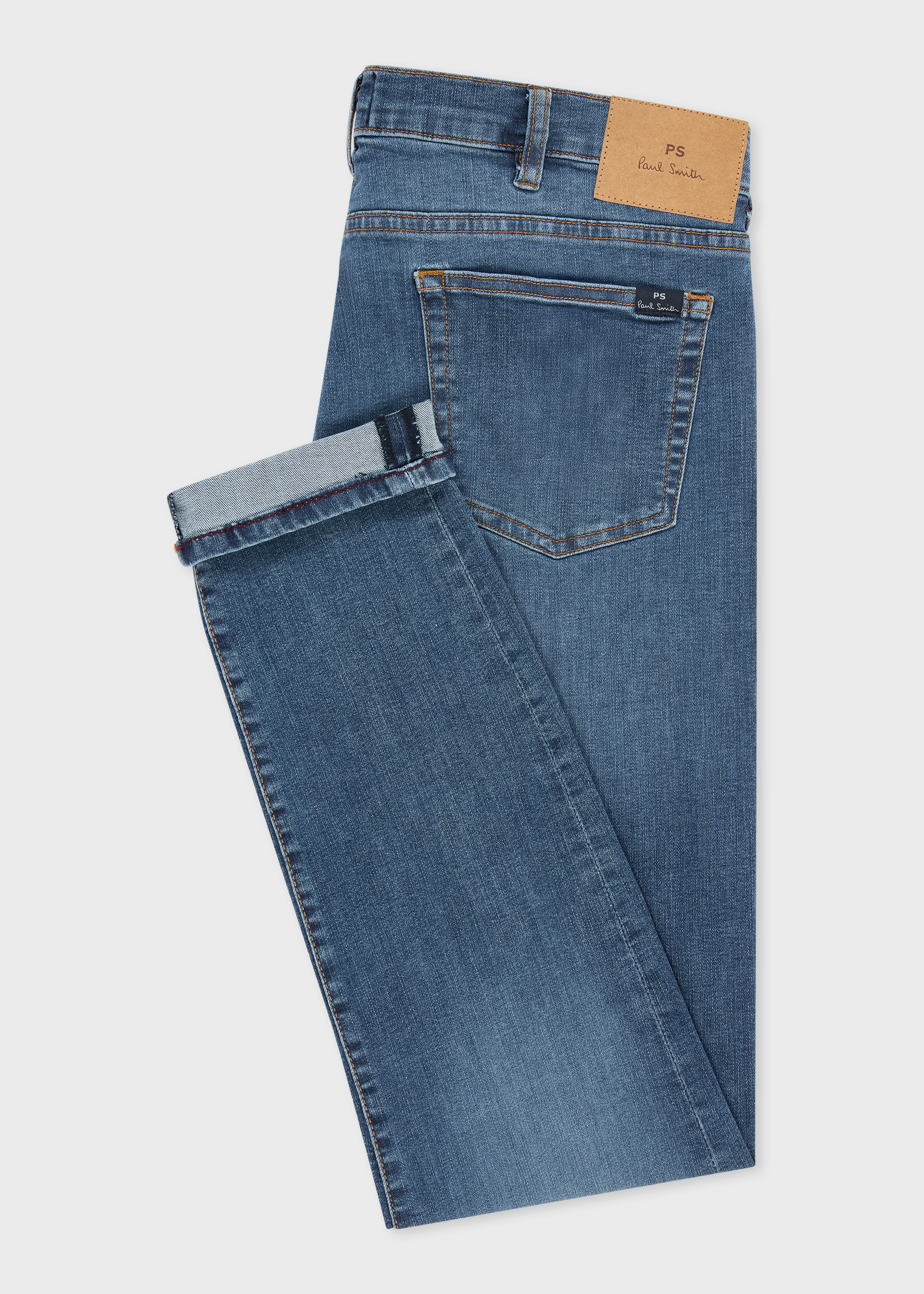 Slim-Fit Blue Wash 'Organic Reflex Stretch' Jeans