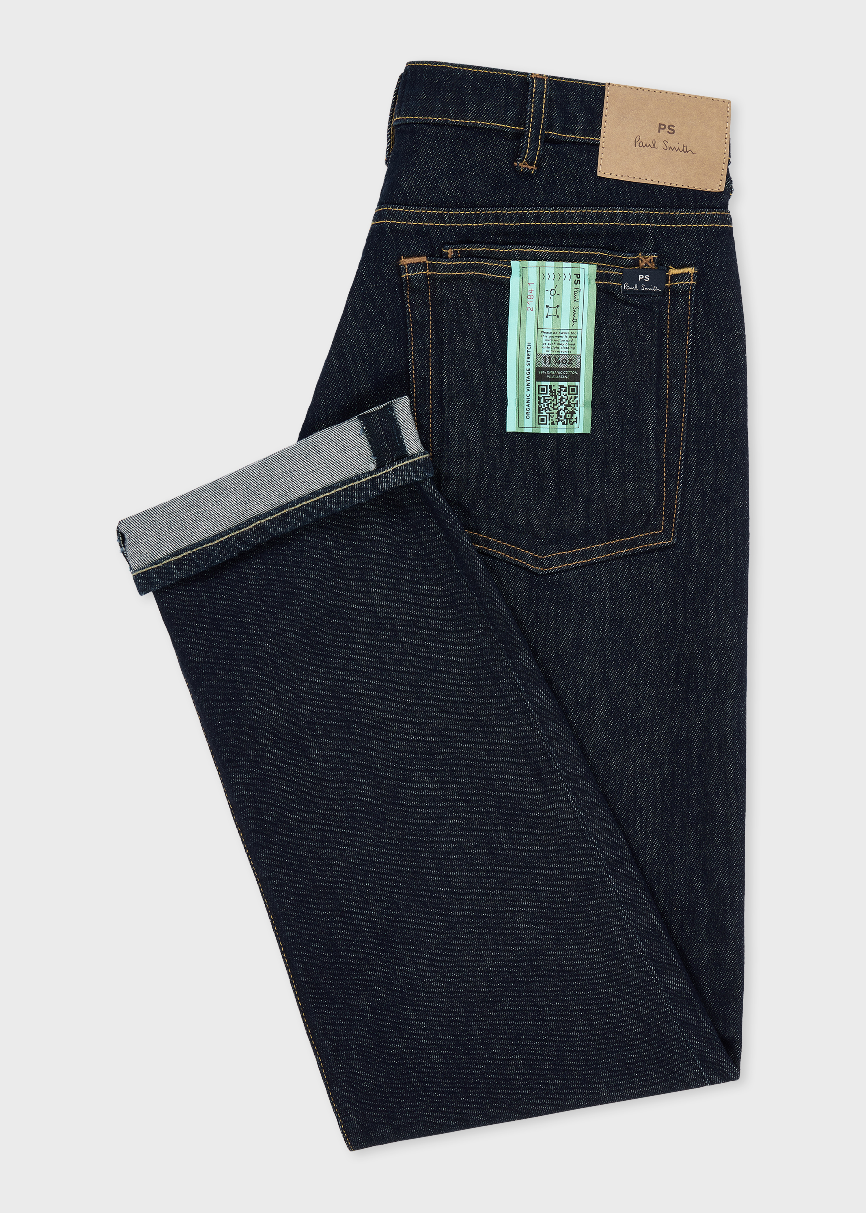 Relaxed Tapered-Fit Rinse Wash 'Organic Vintage Stretch' Jeans