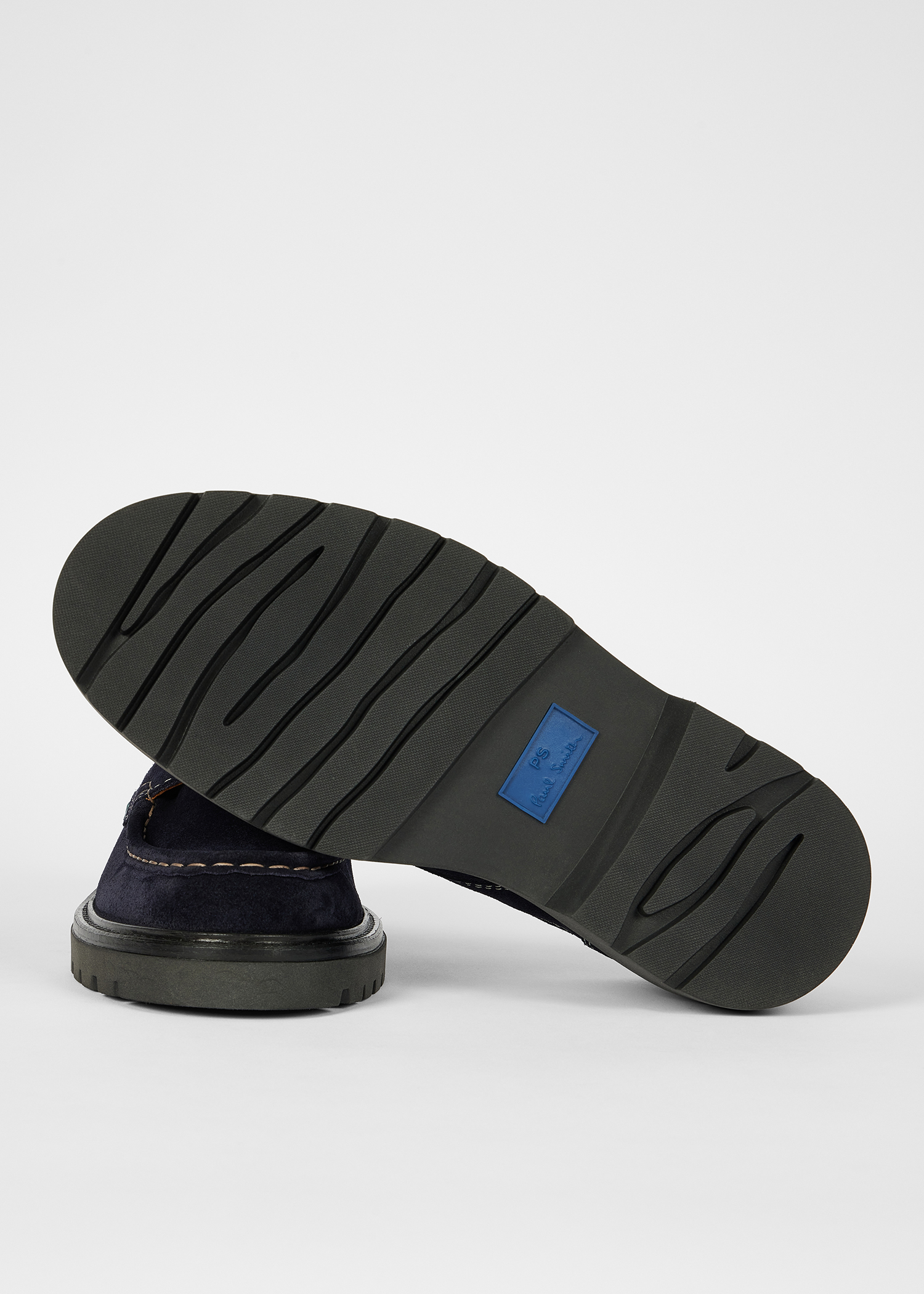 Navy Suede 'Rooster' Shoes