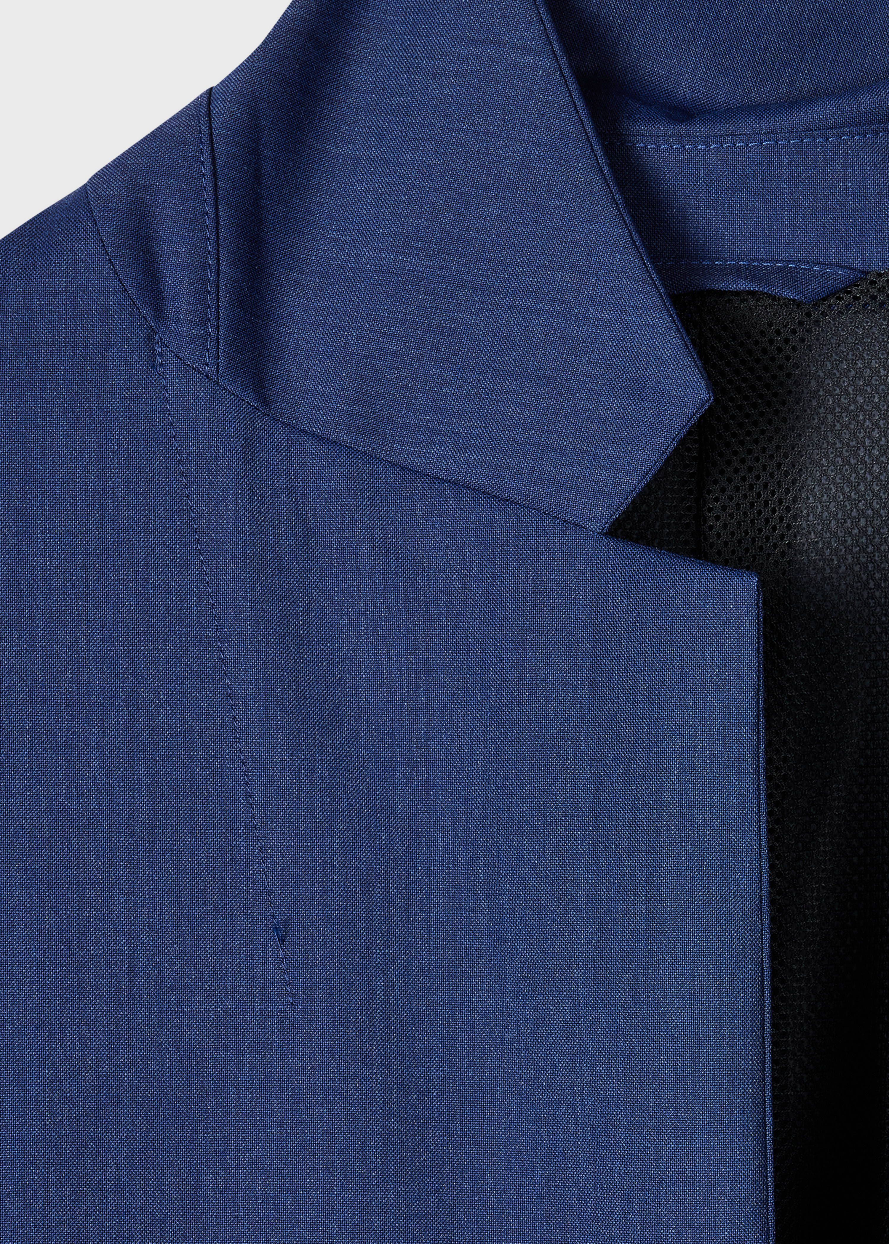 Blue Melange 'Storm System' Wool Technical Blazer