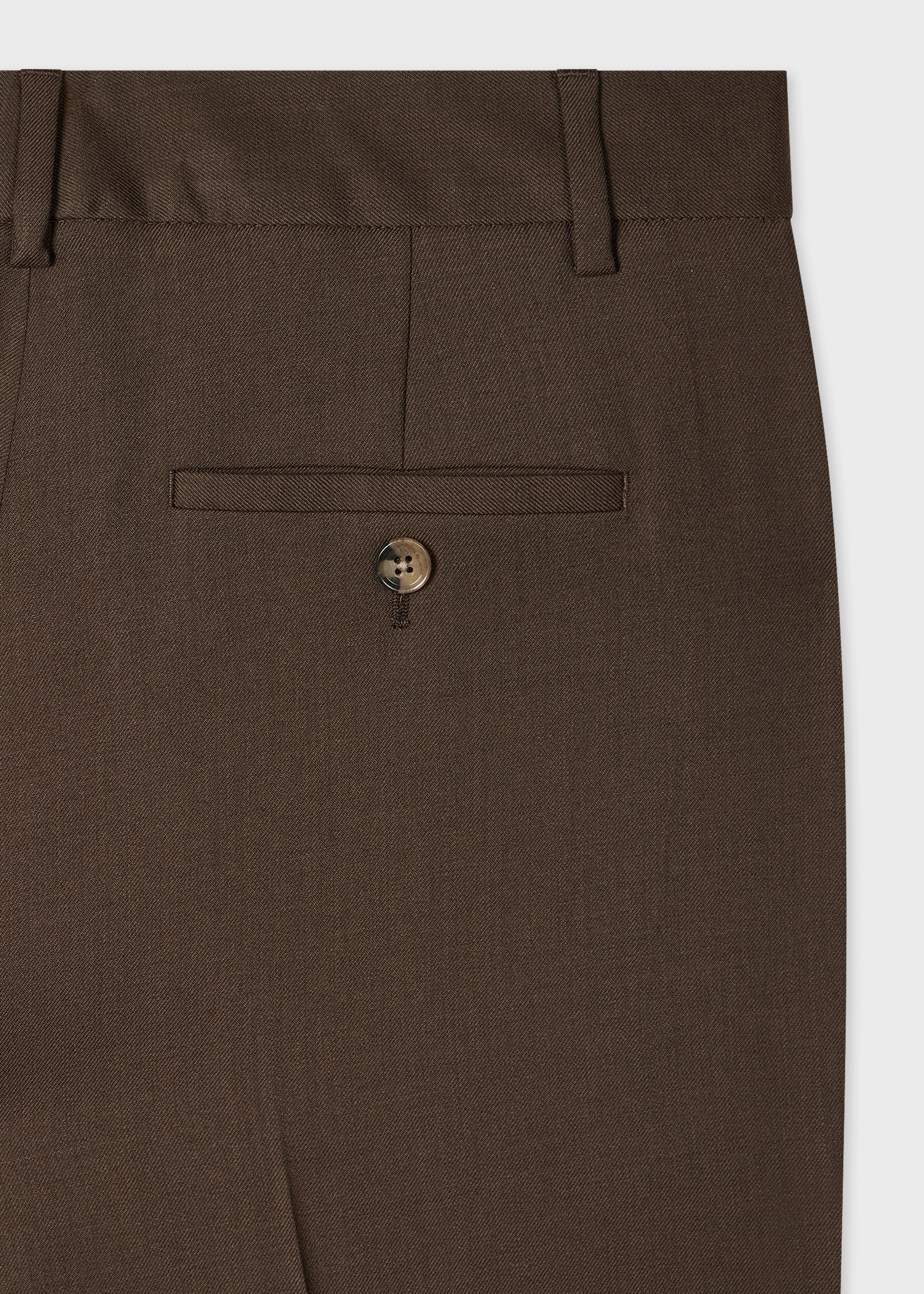 Women's A Suit To Travel In - Brown Wool Bootcut-Trousers