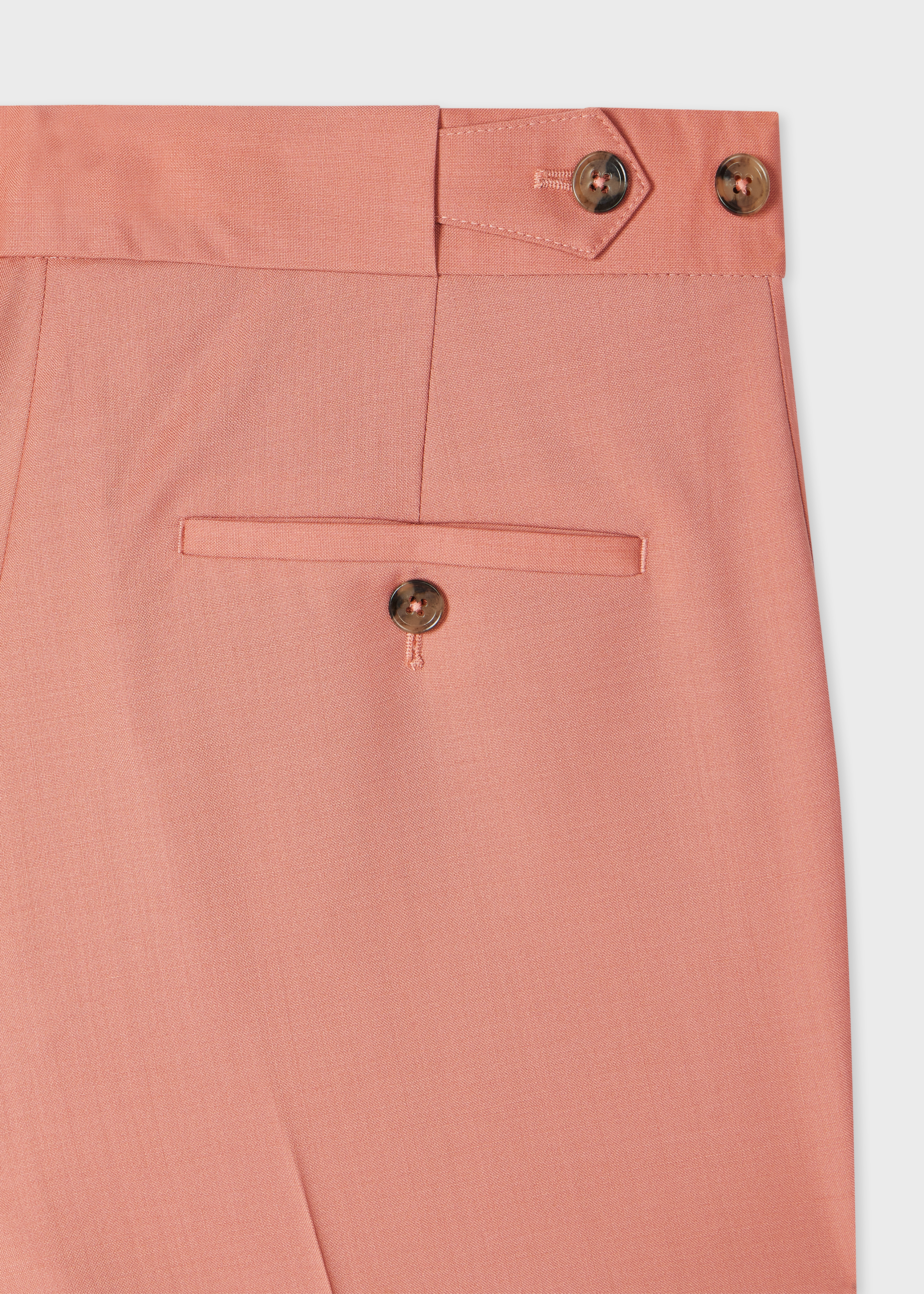 Women's Pink Slim-Fit Wool-Mohair Trousers