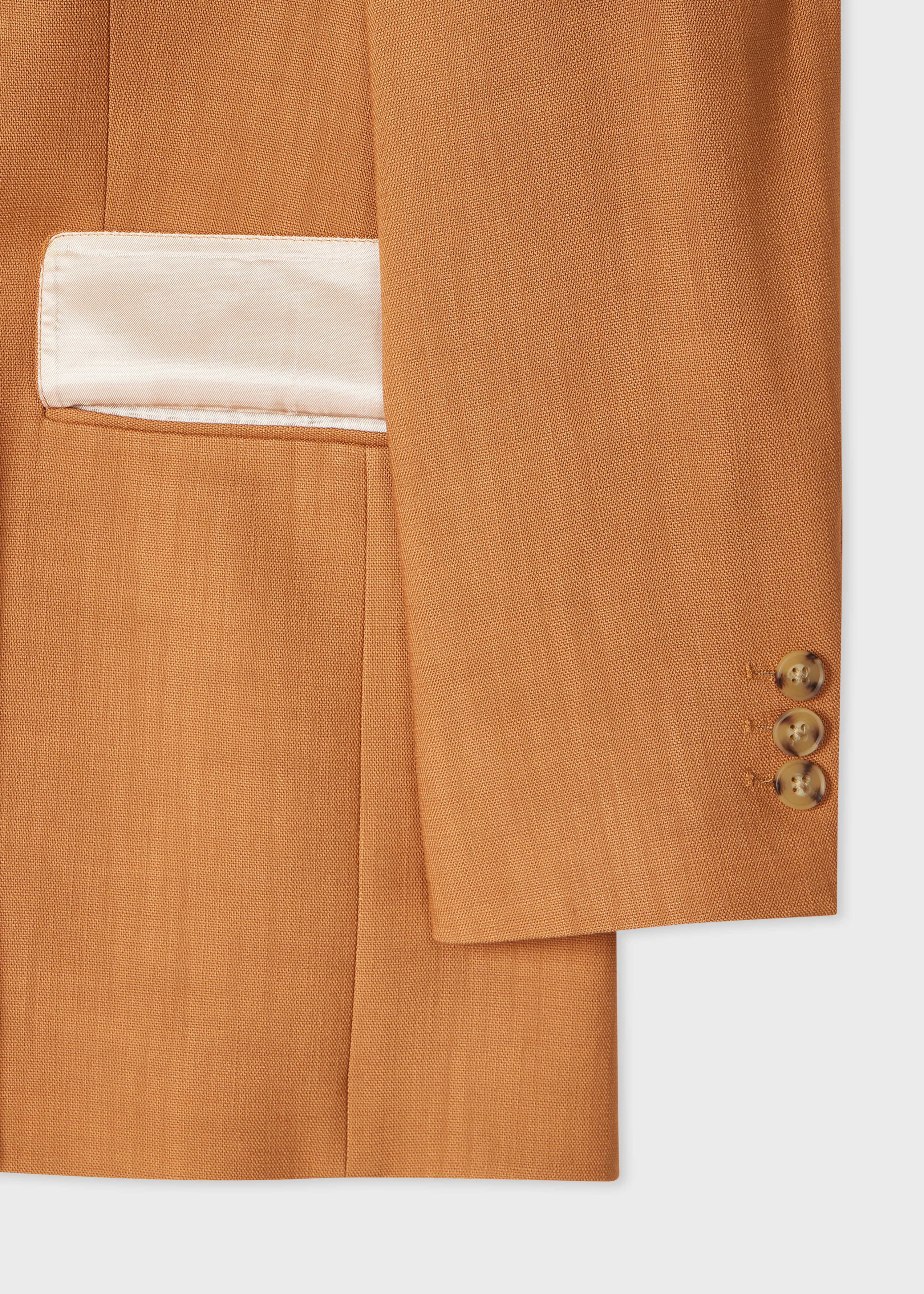 Women's Tan Textured Double-Breasted Blazer