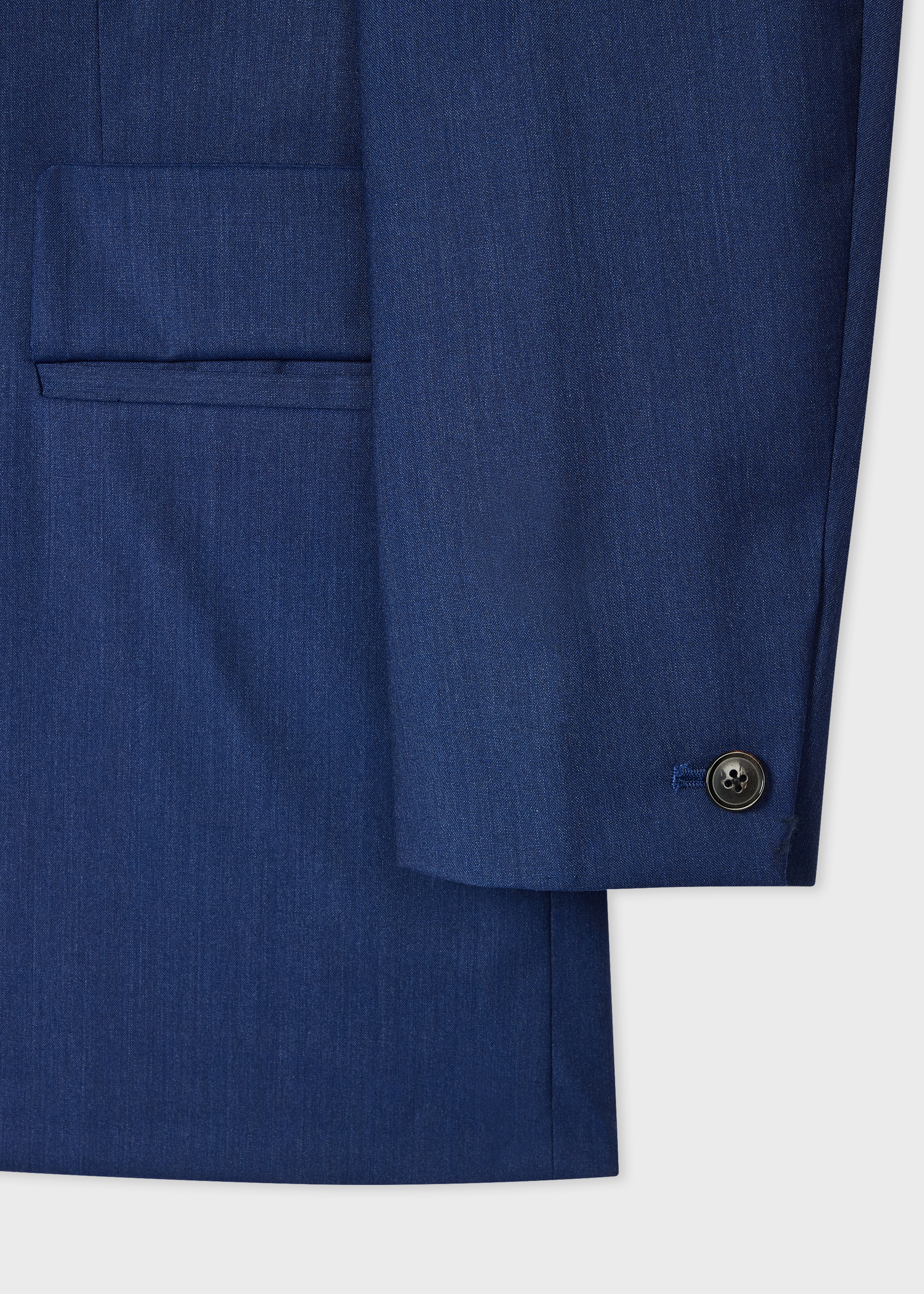 Blue Melange 'Storm System' Wool Technical Blazer