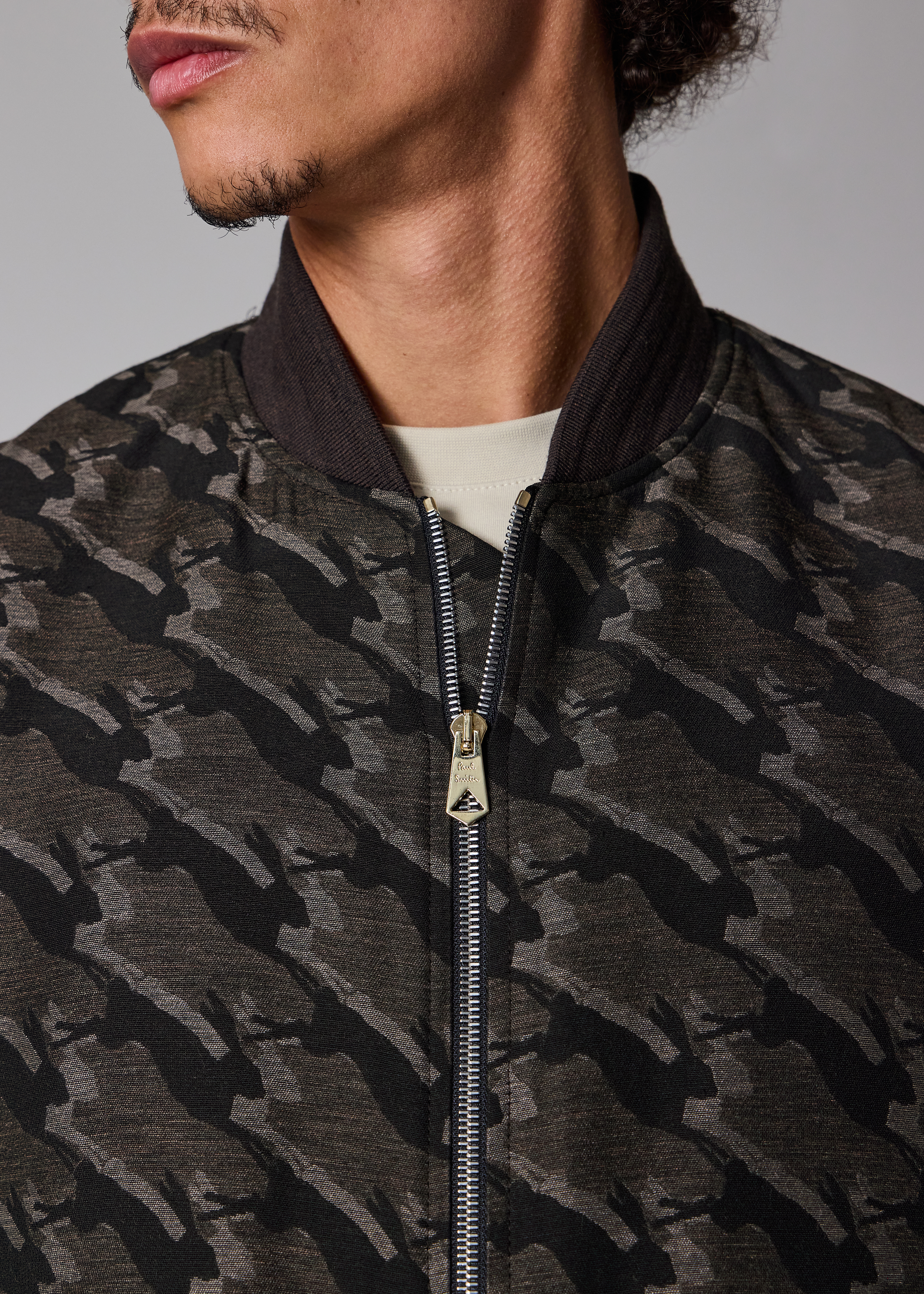 'Rabbit' Jacquard Bomber Jacket