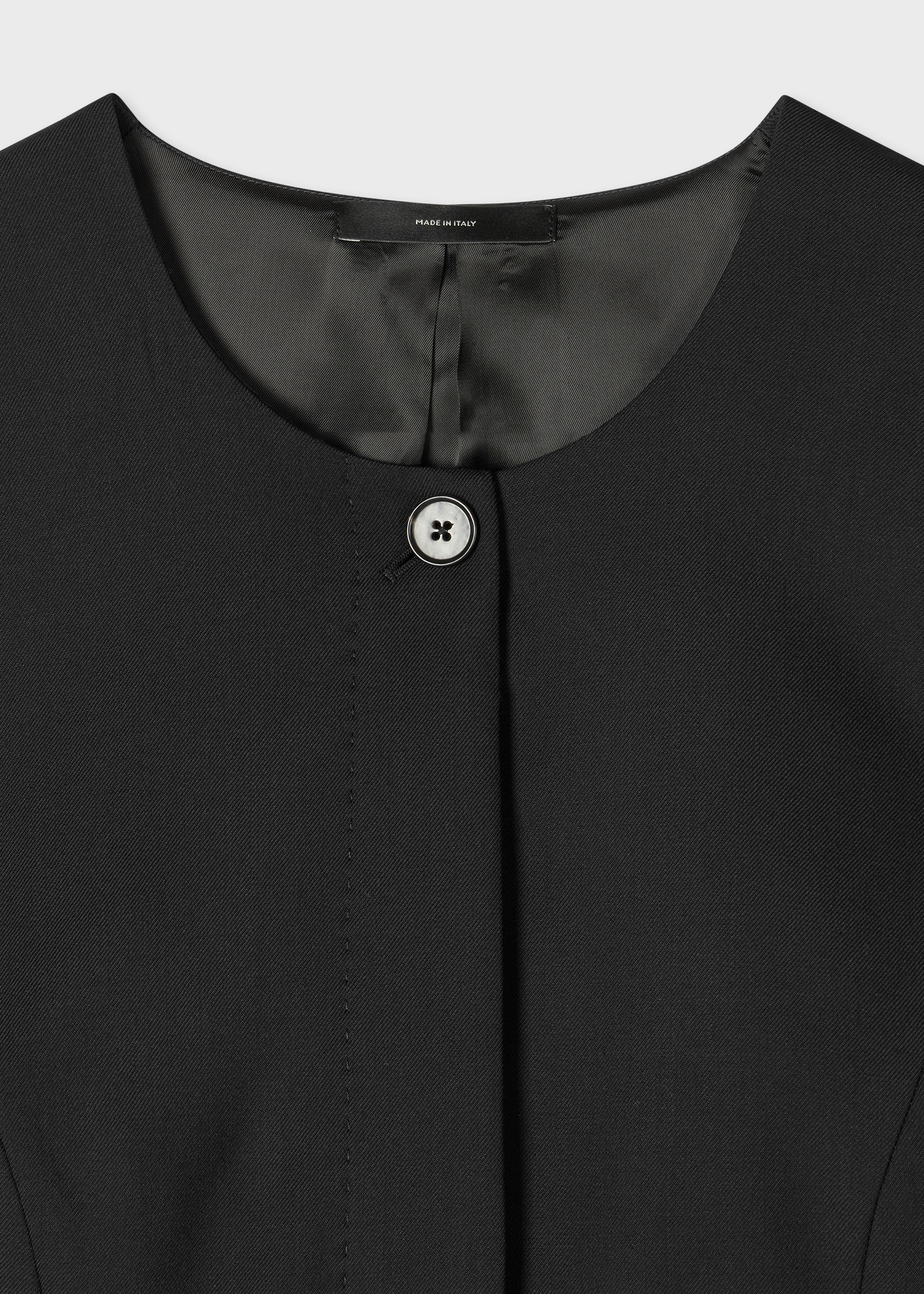 A Suit To Travel In - Women's Black Wool Asymmetric Waistcoat
