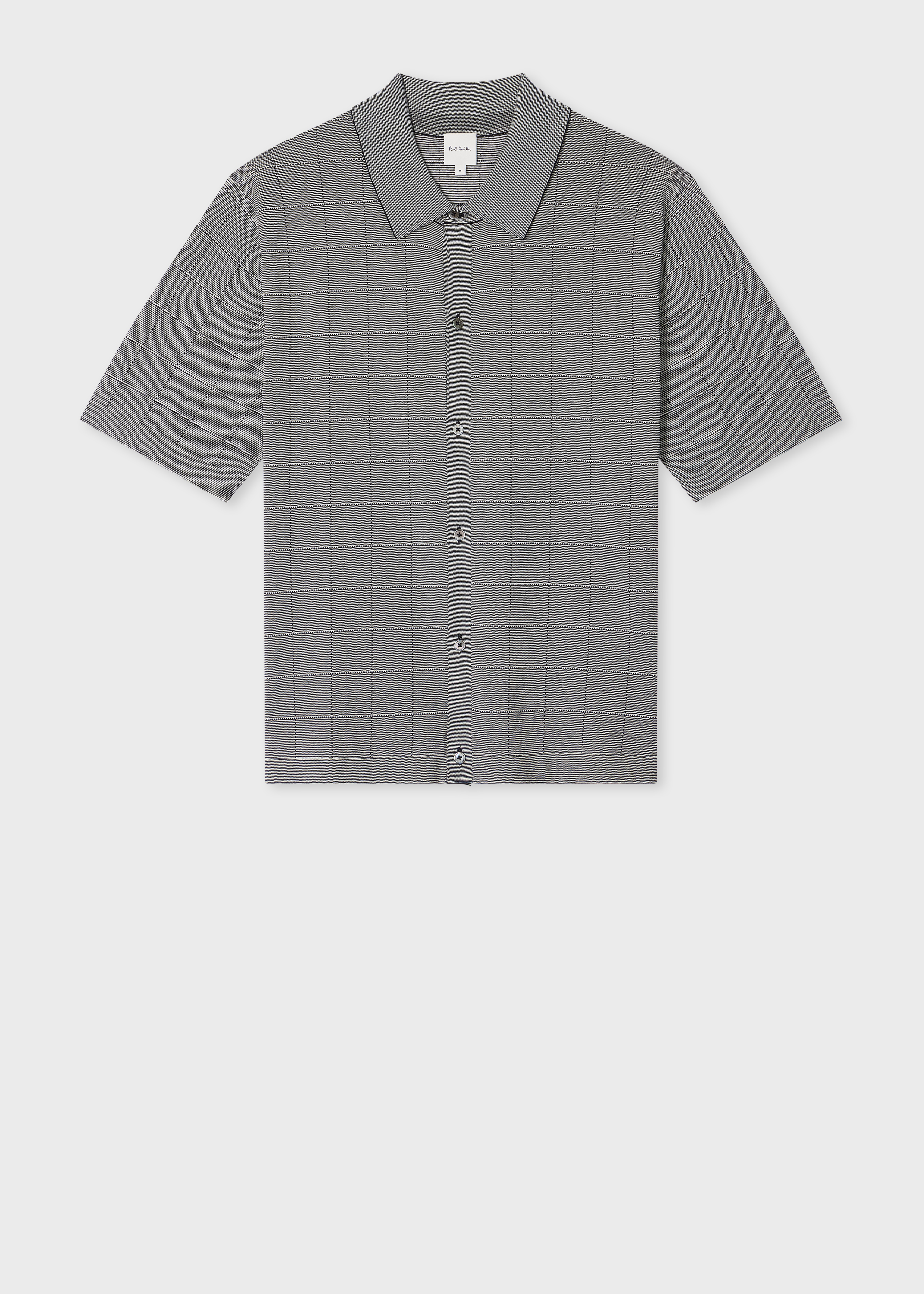 Navy Blue Organic Cotton Knitted Shirt