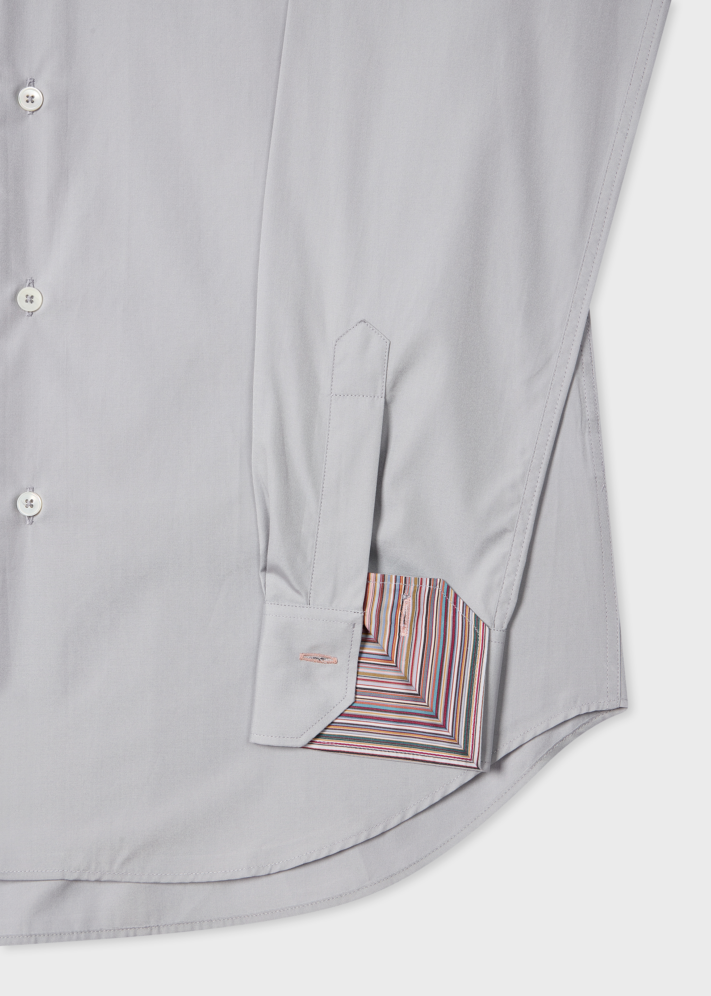 Tailored-Fit Soft Blue Cotton-Poplin Shirt