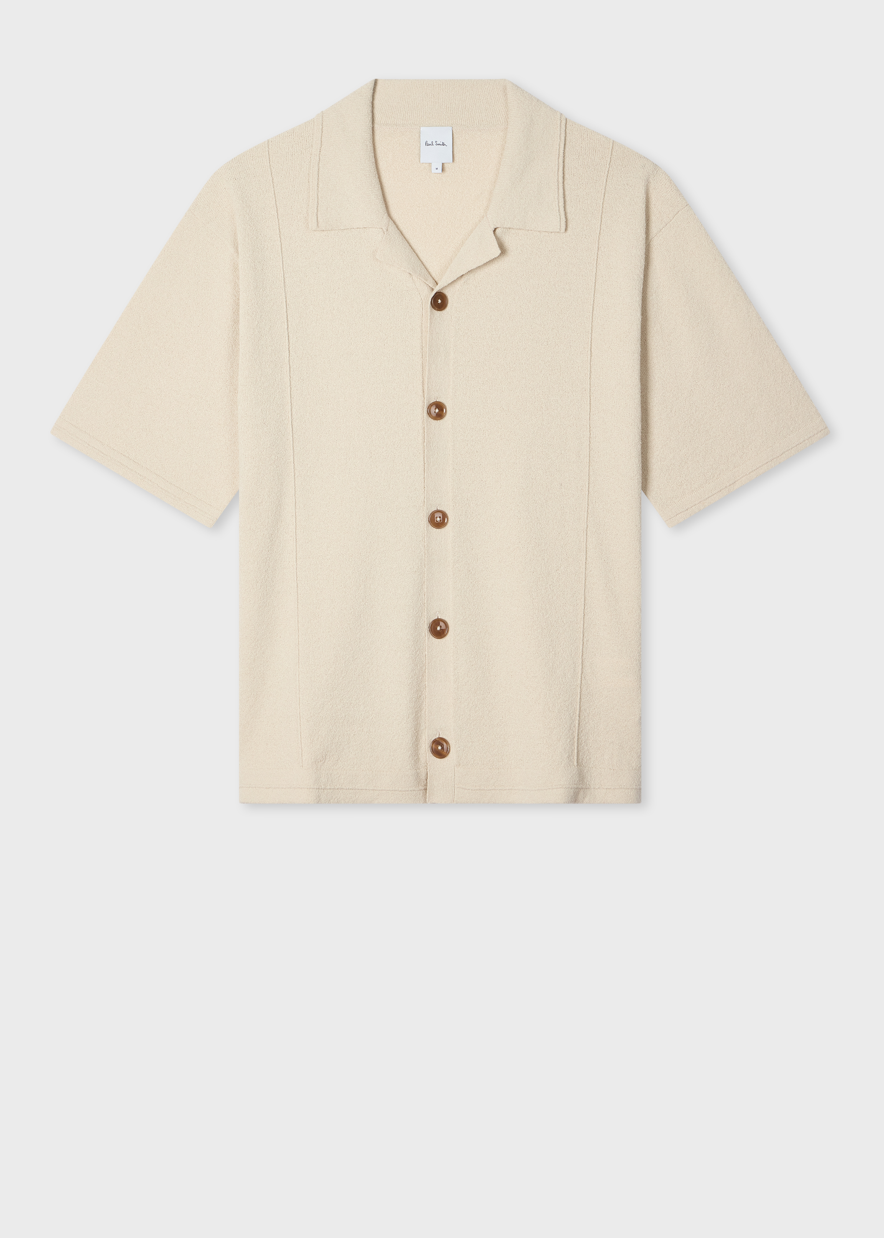 Boucle Ecru Knitted Shirt