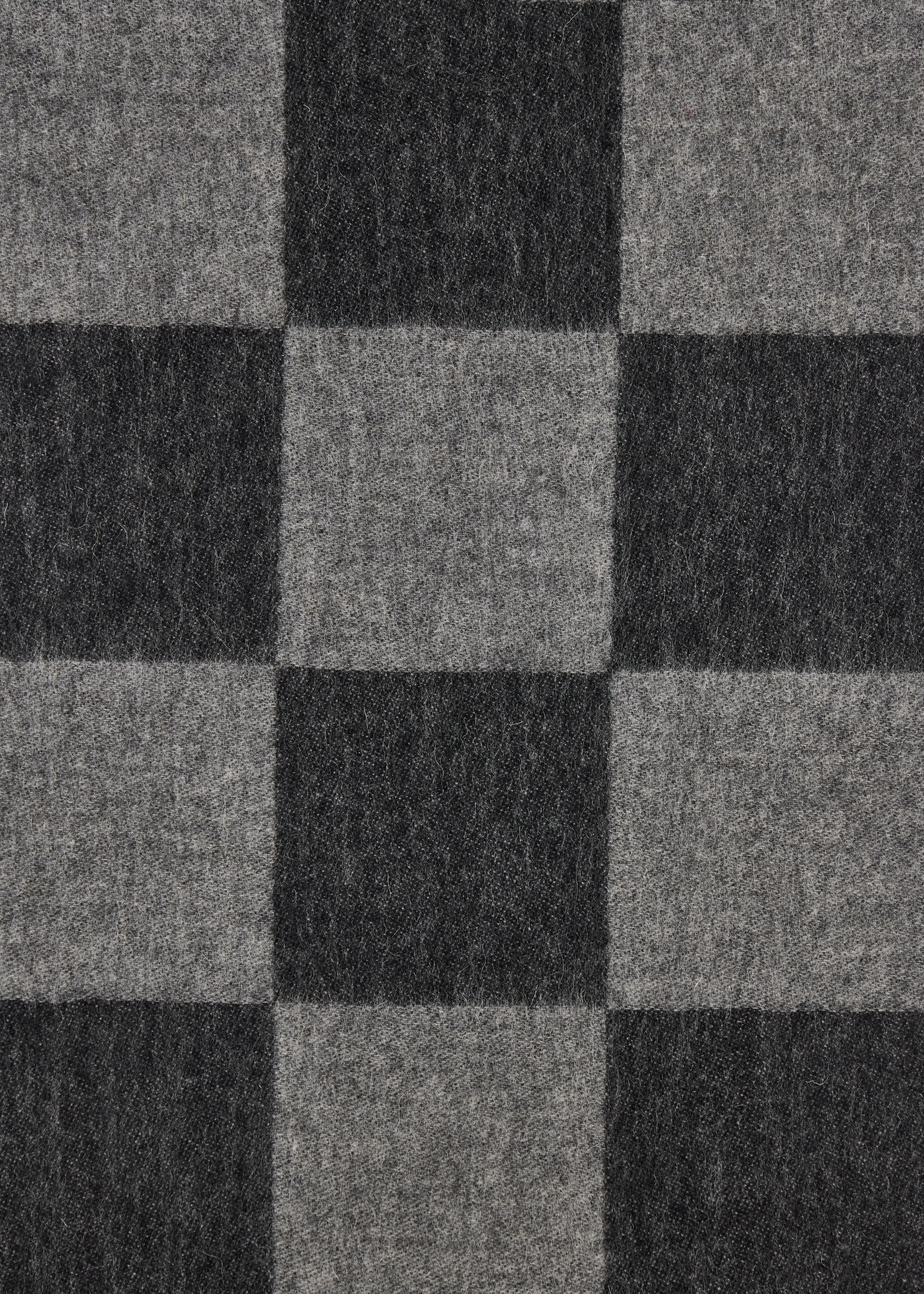 Black 'Hendrix' Check Scarf