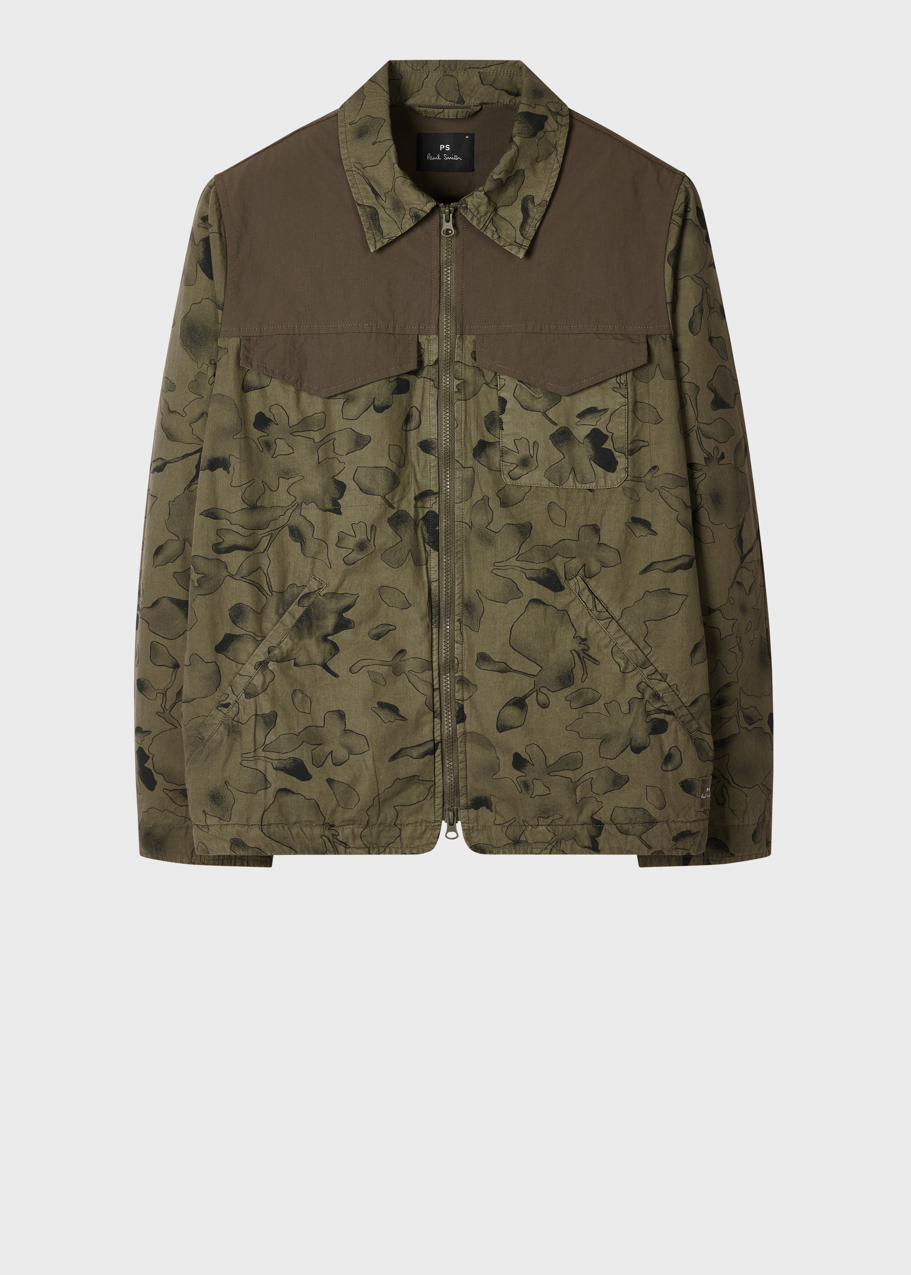 Khaki Cotton 'Good Fortune Floral' Jacket