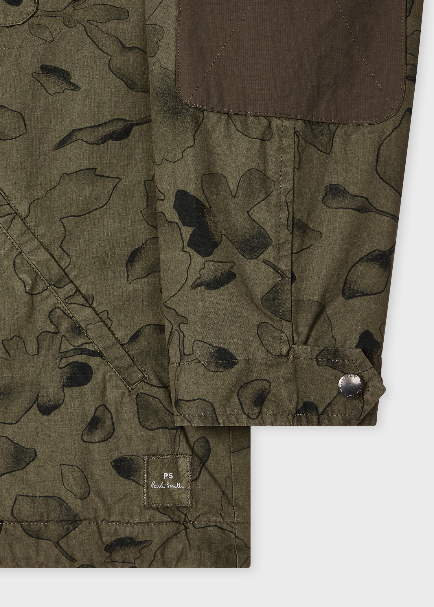 Khaki Cotton 'Good Fortune Floral' Jacket