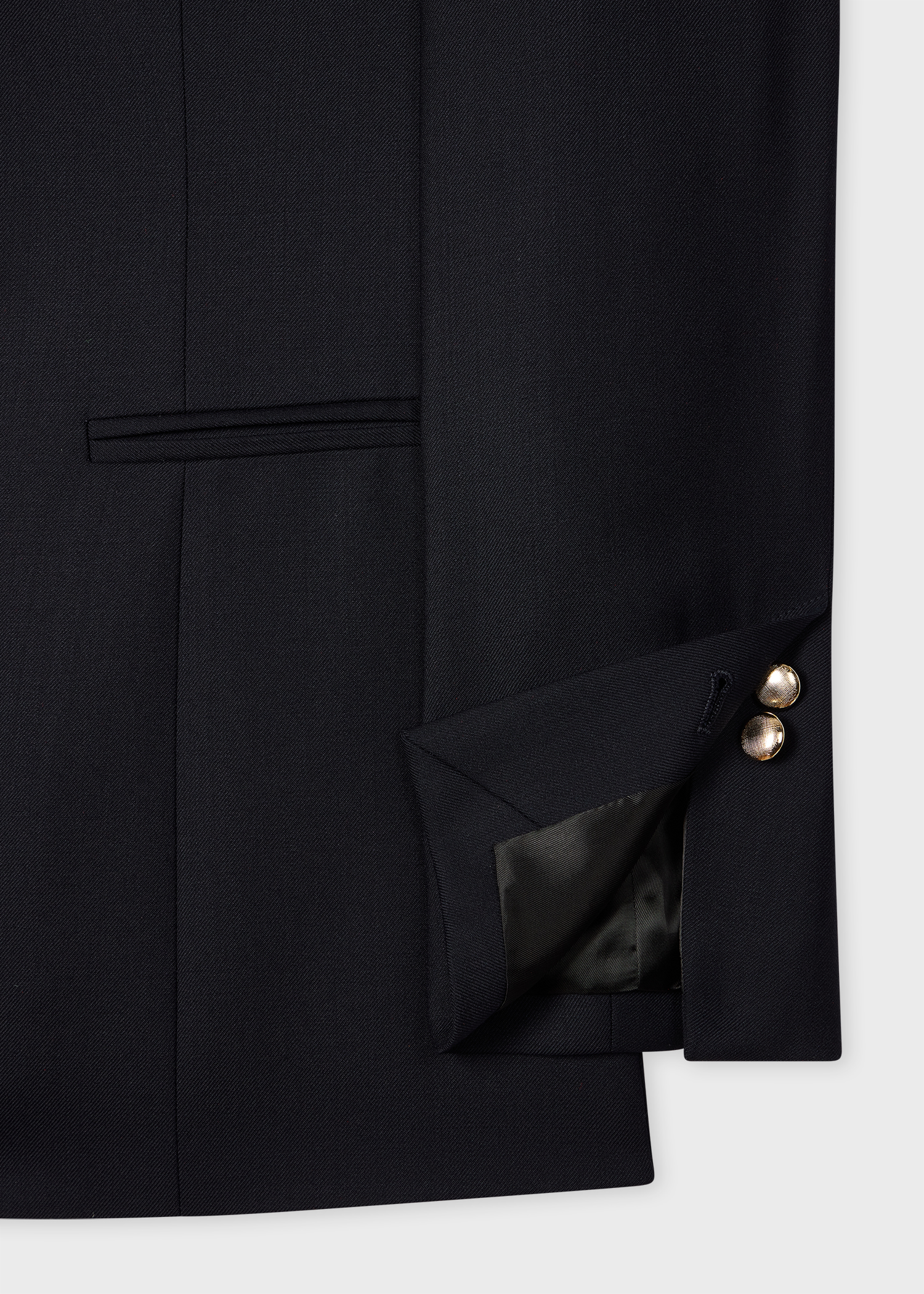 Women's A Suit To Travel In - Navy Collarless Tailored Blazer