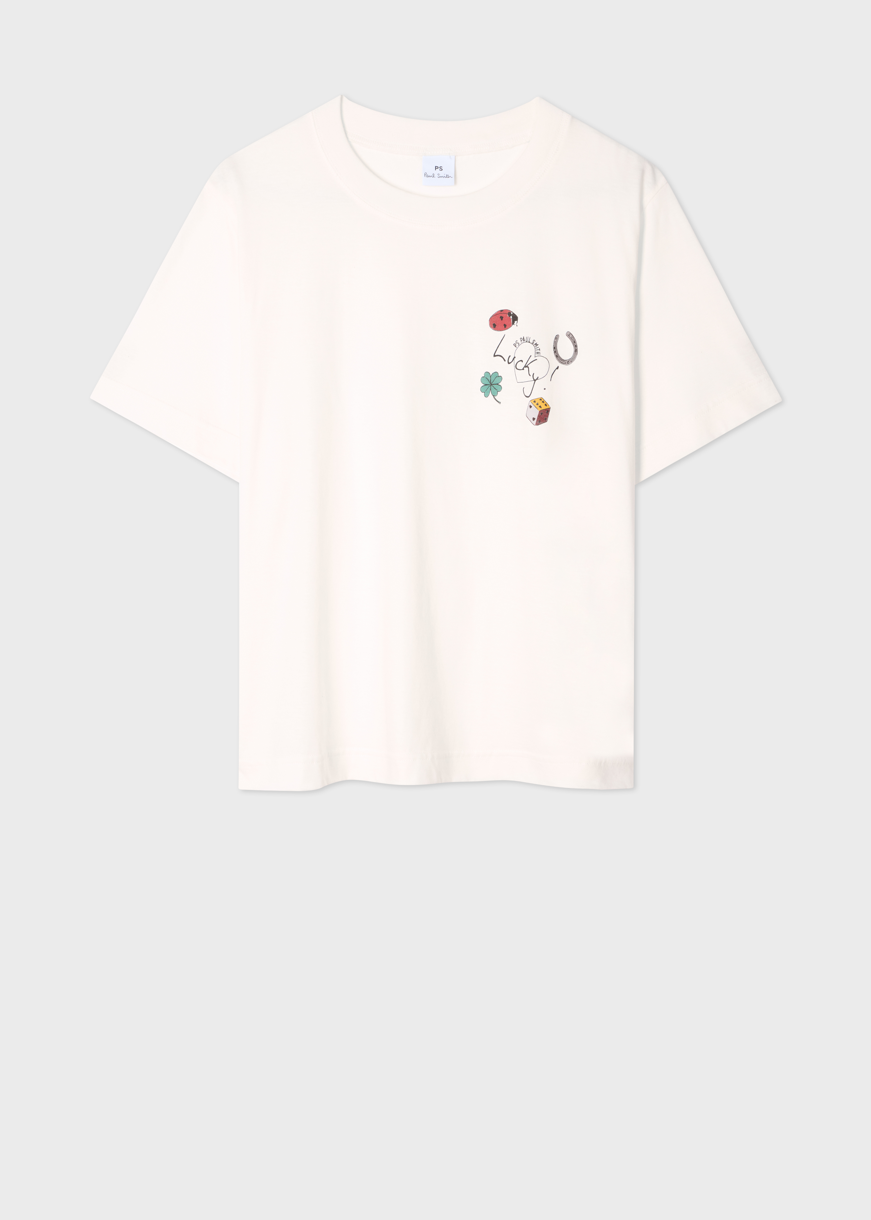 Women's White Organic Cotton 'Charms' T-Shirt