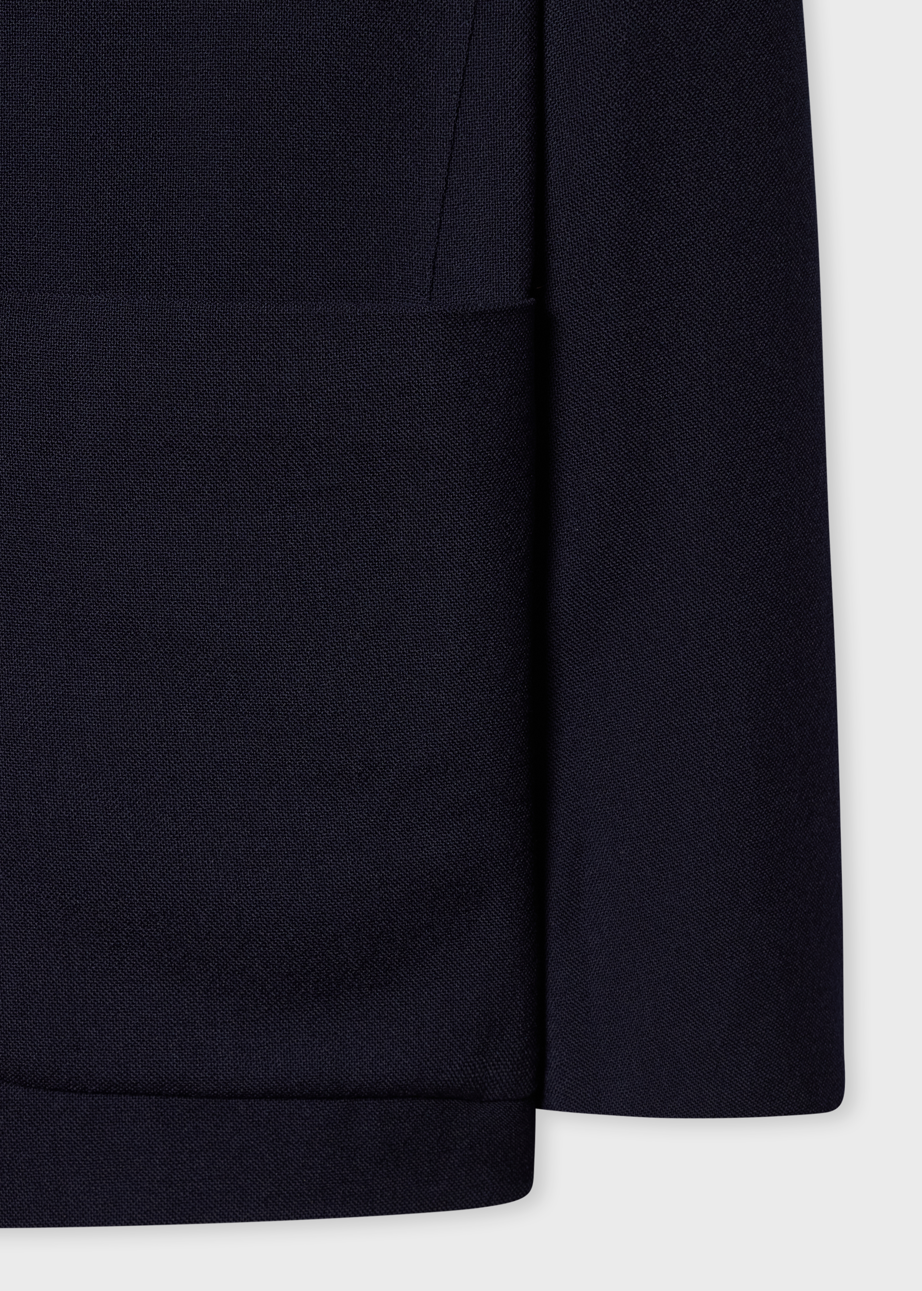 Navy Two-Ply Hopsack Wool Work Jacket