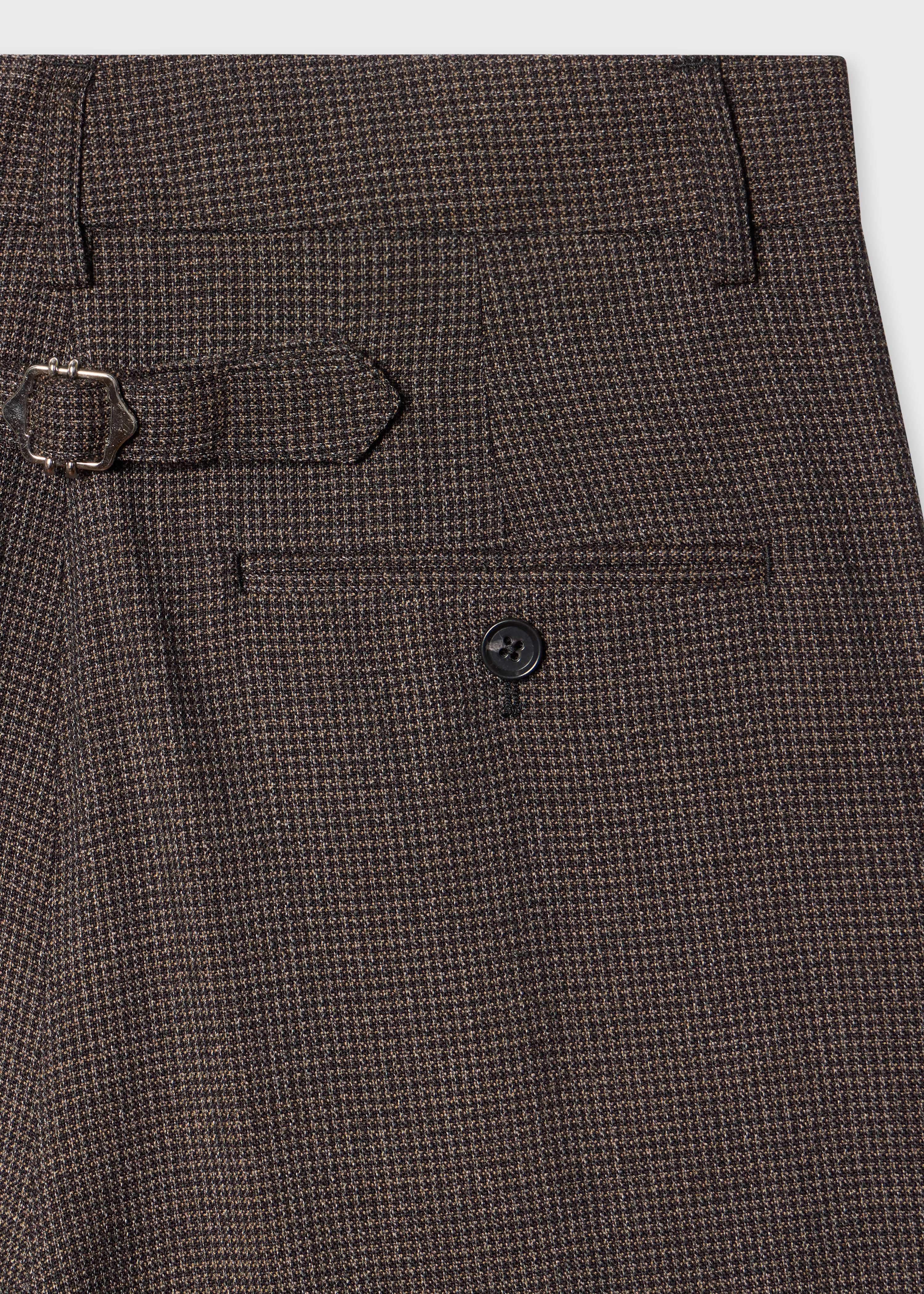 Women's Brown Houndstooth Trousers