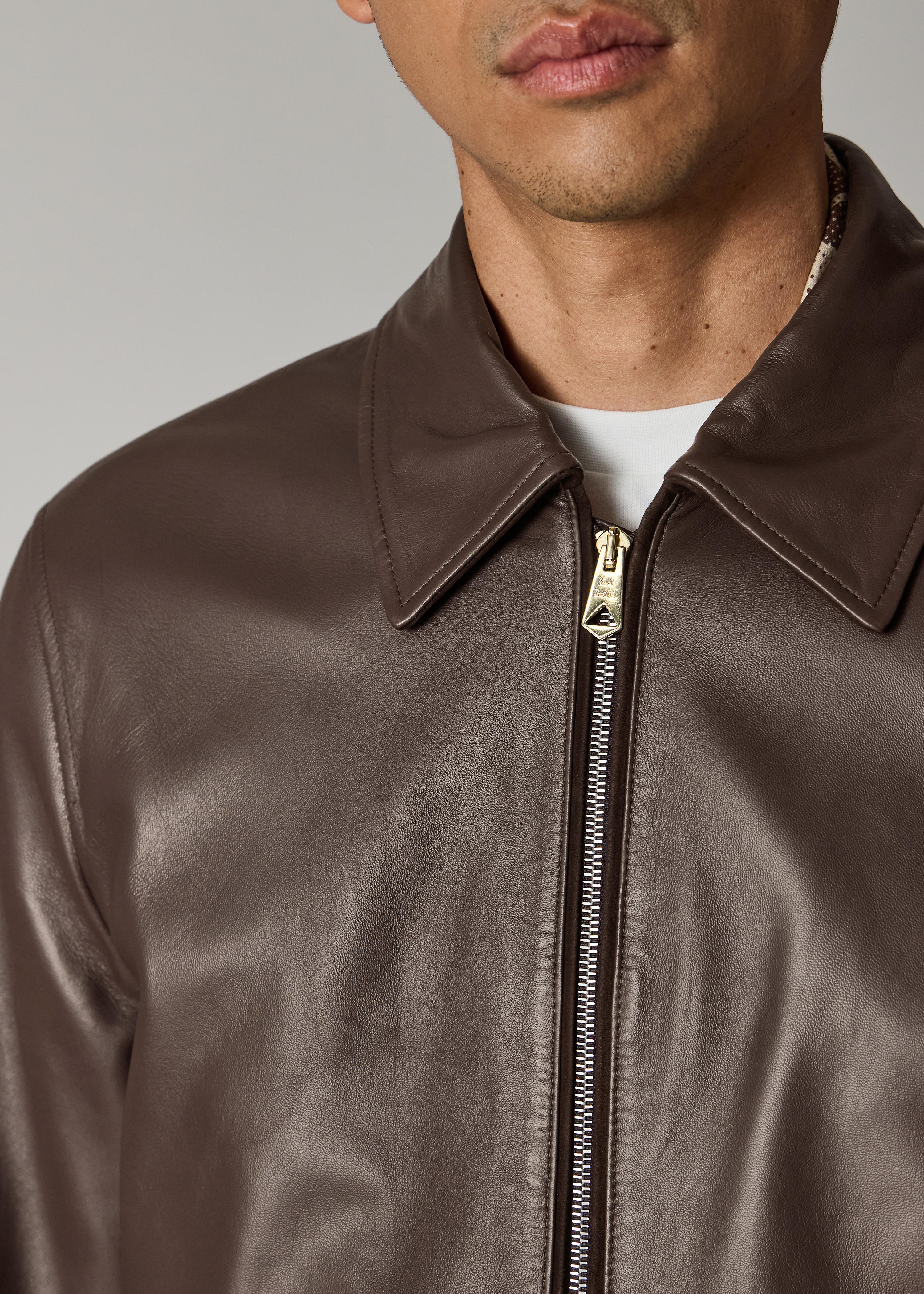 Chocolate Brown Nappa Leather Jacket