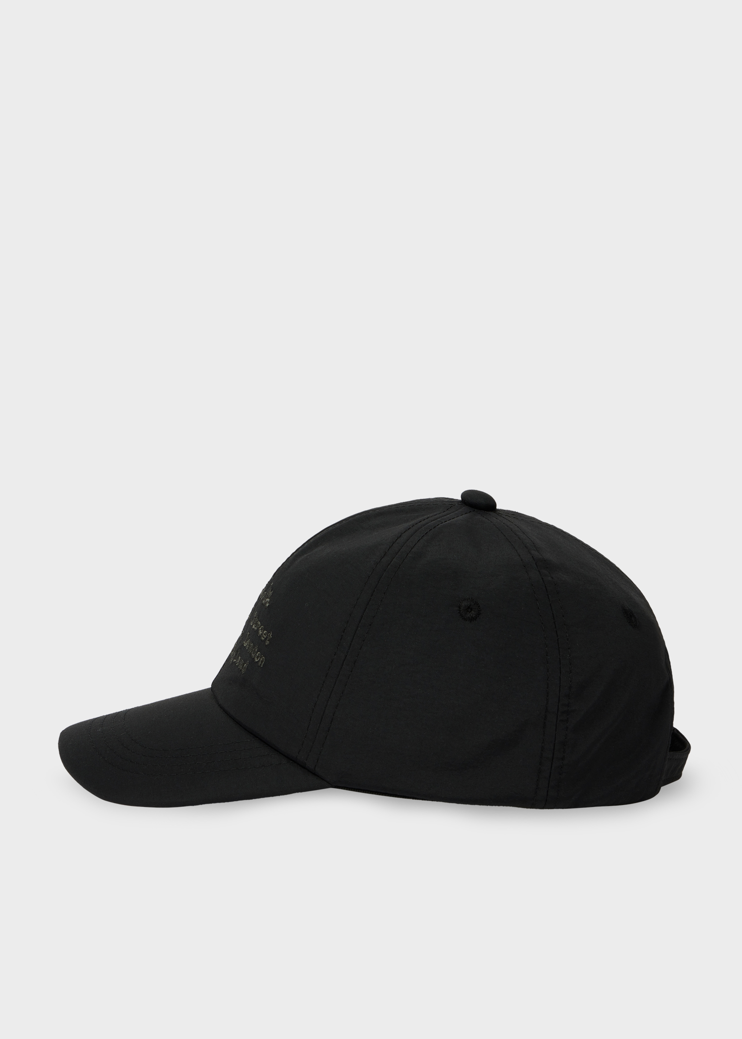 Black 'Floral Street' Cap