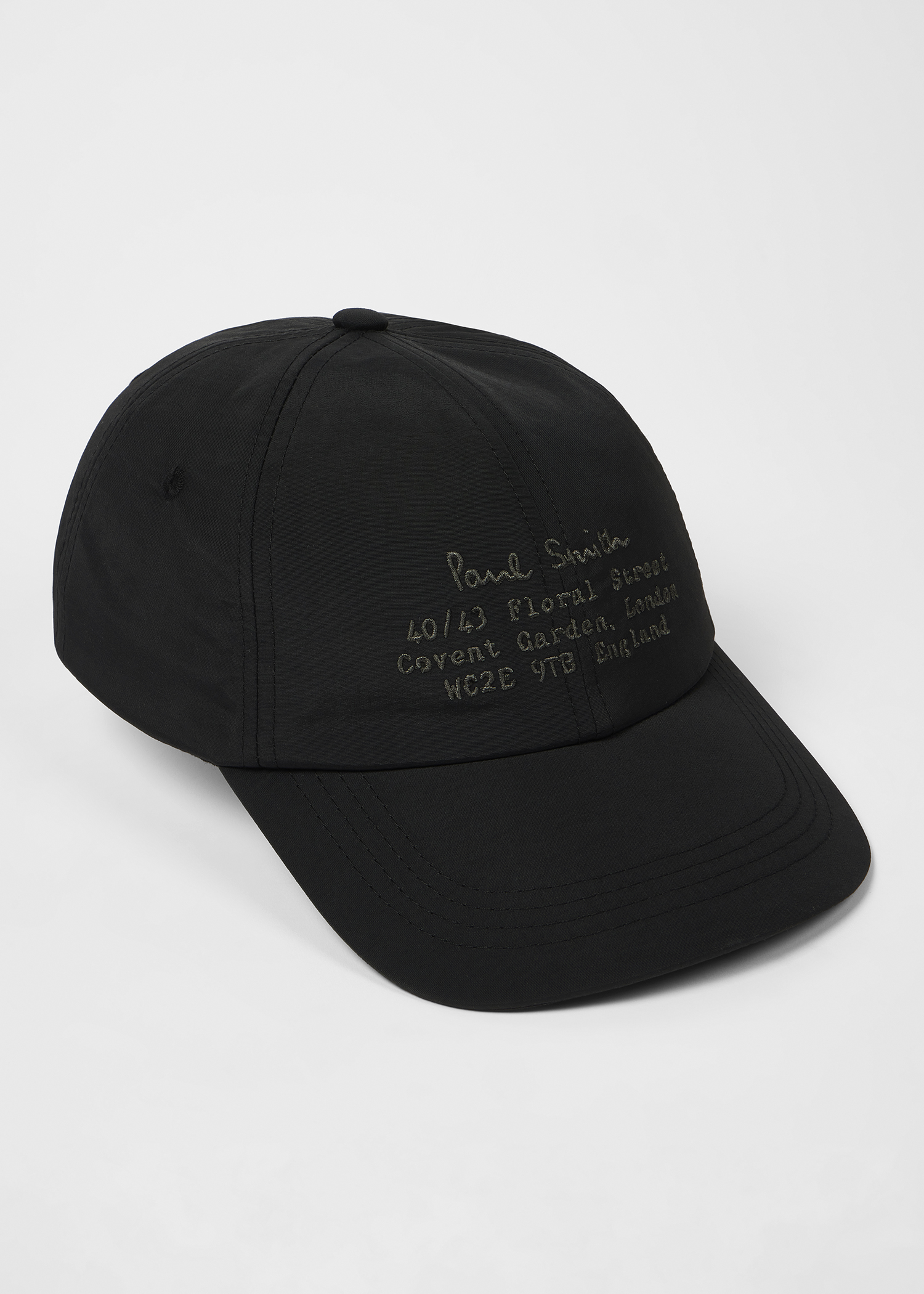 Black 'Floral Street' Cap