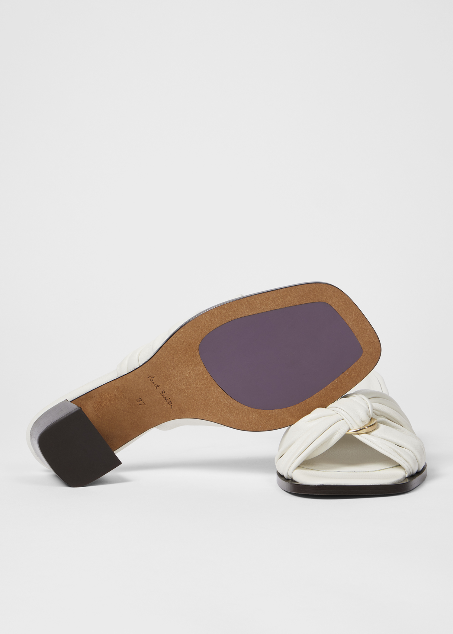 Women's Ecru 'Monivae' Leather Heels