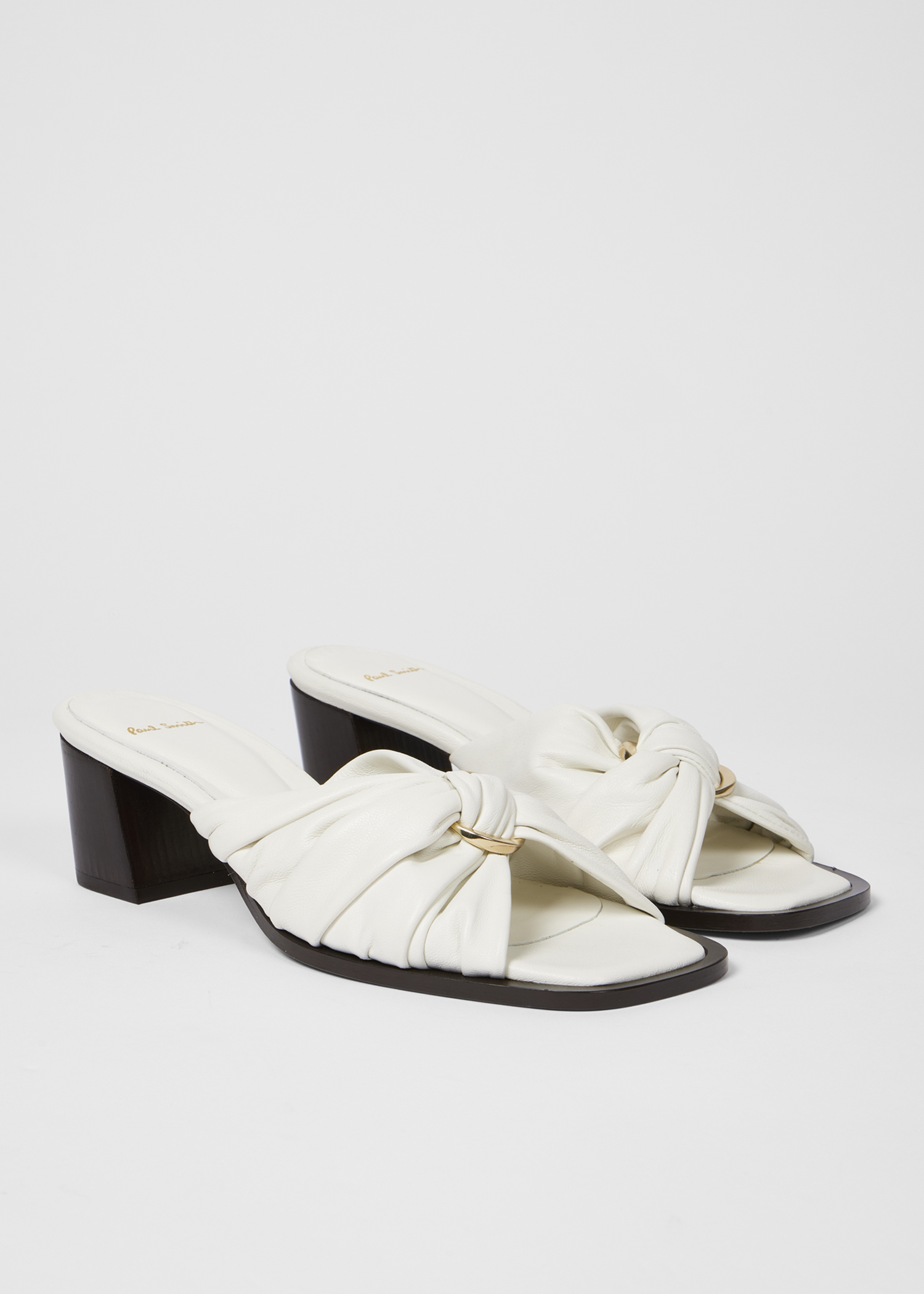 Women's Ecru 'Monivae' Leather Heels