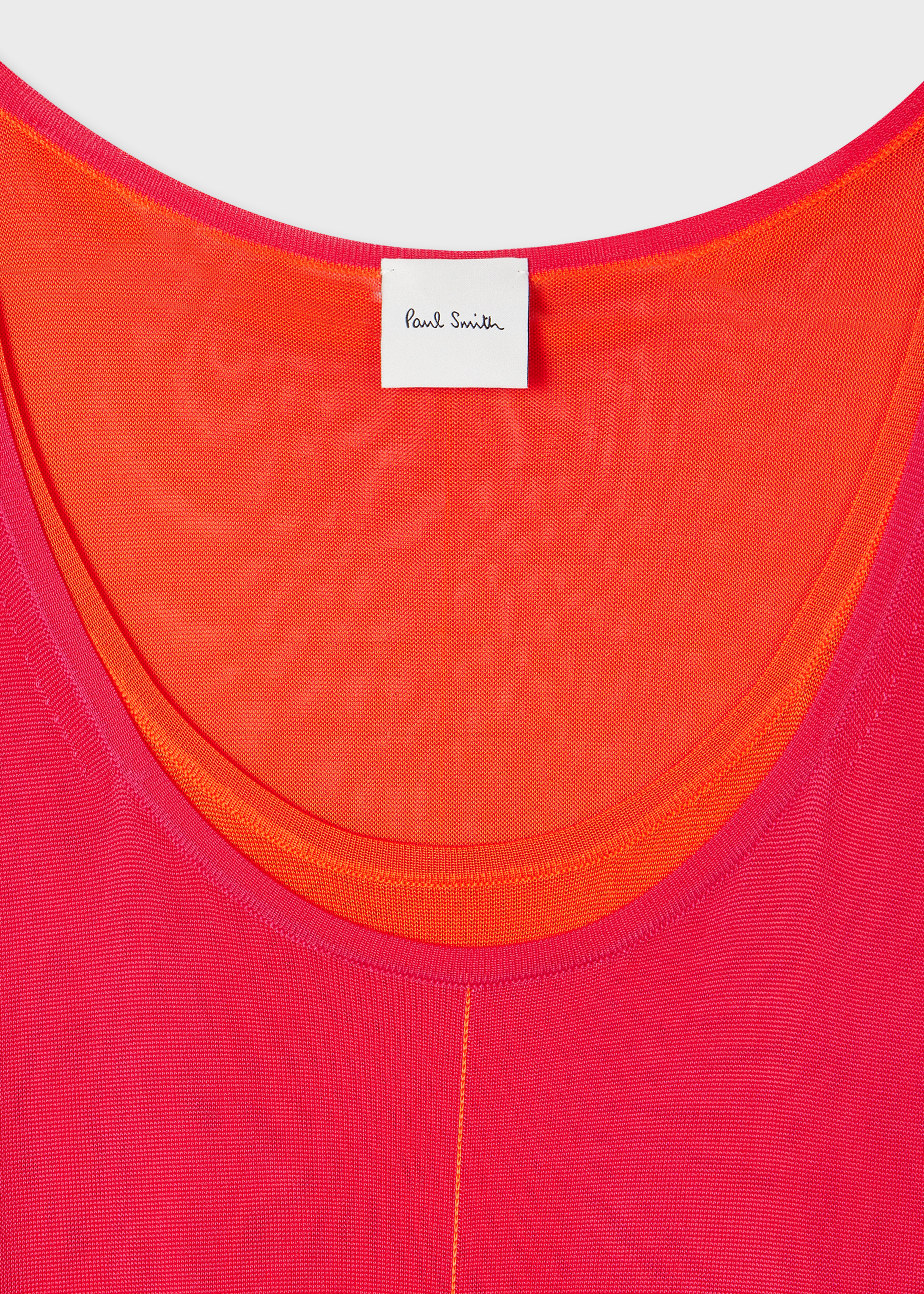 Women's Pink Double Layer Knitted Vest