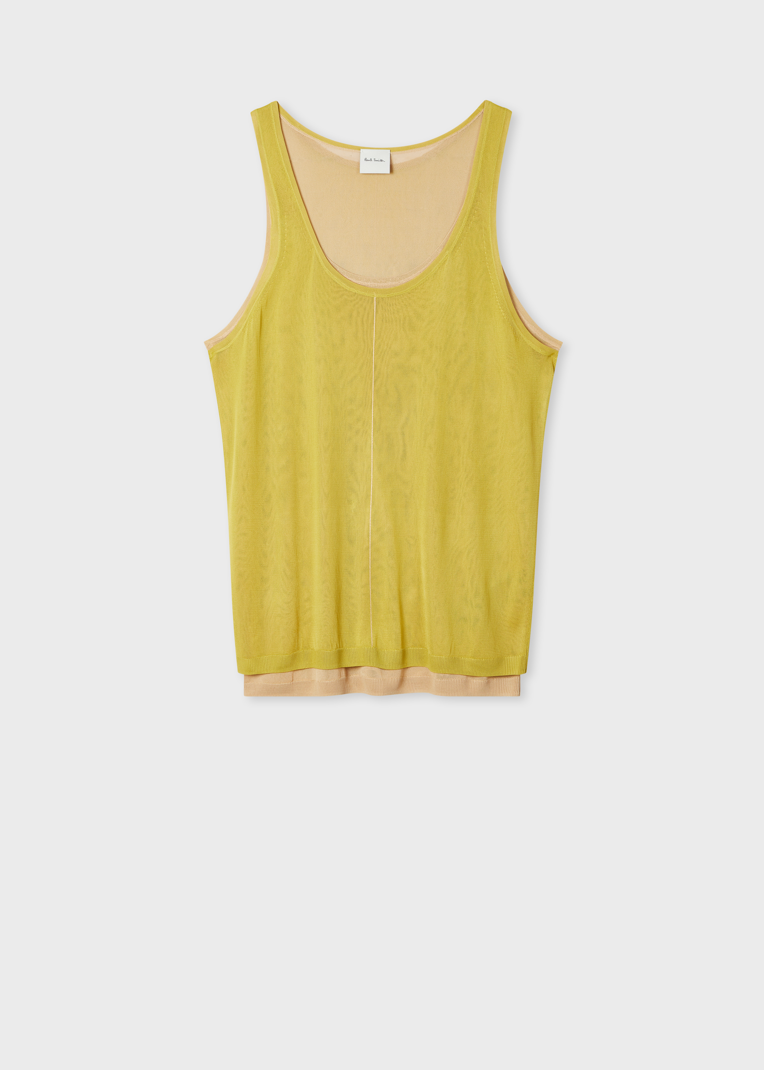 Women's Green Double Layer Knitted Vest