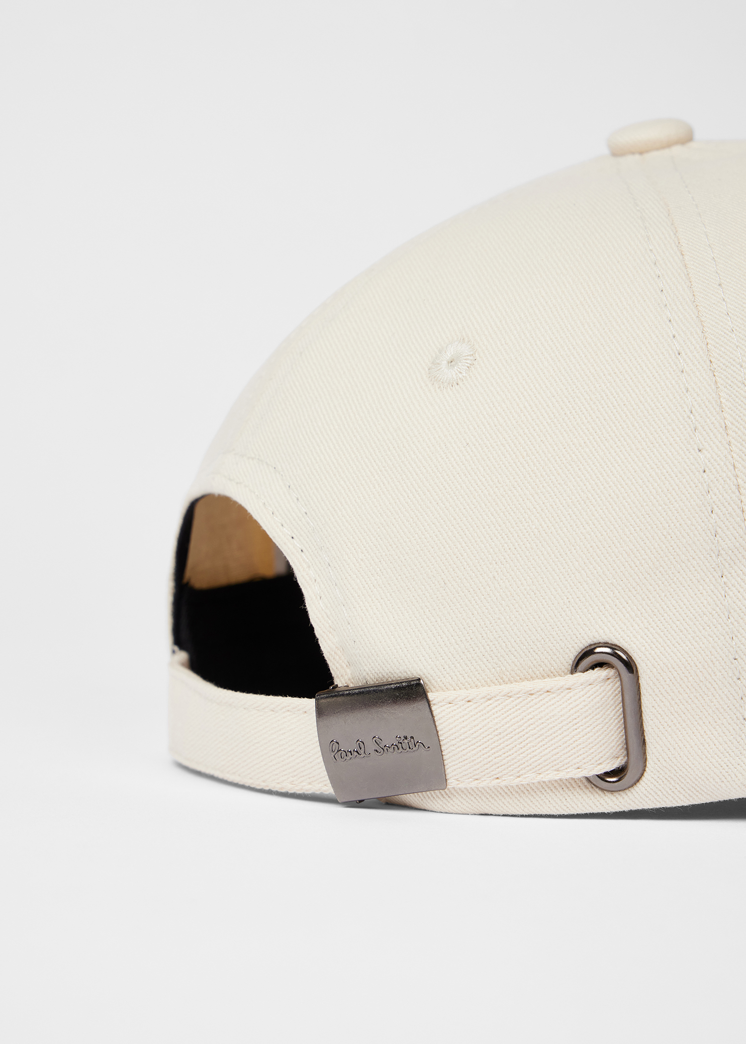 Women's Ecru Washed Cotton Cap