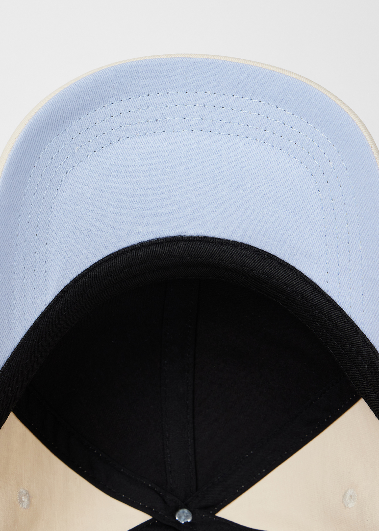 Women's Ecru Washed Cotton Cap