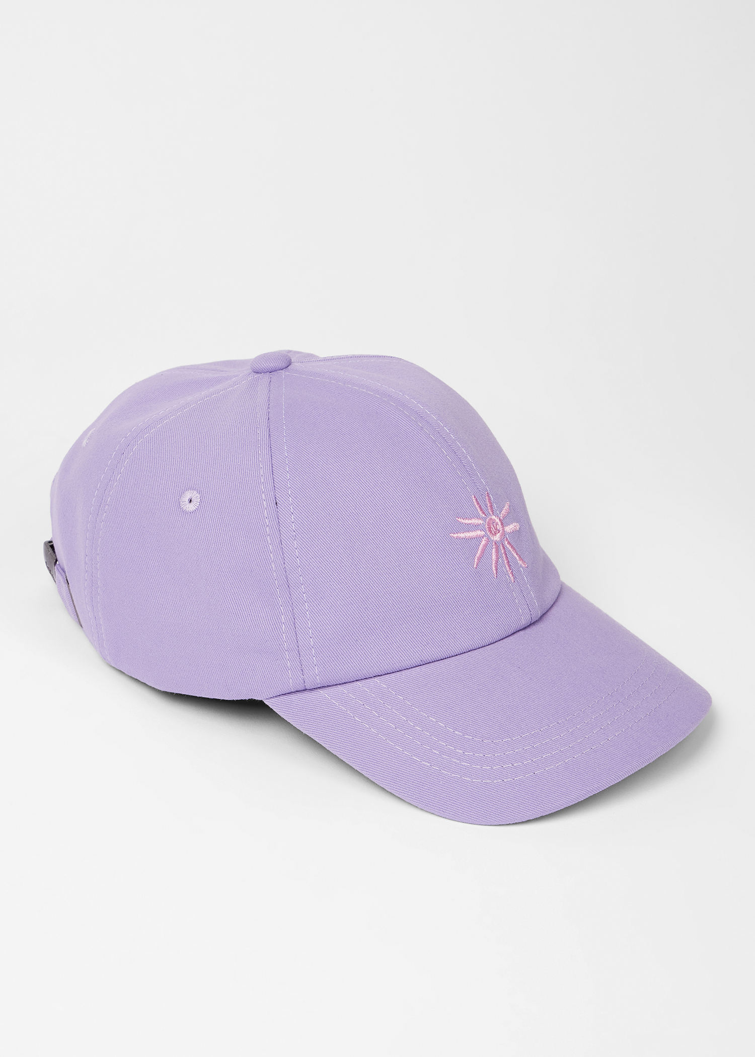 Women's Lilac Washed Cotton Cap