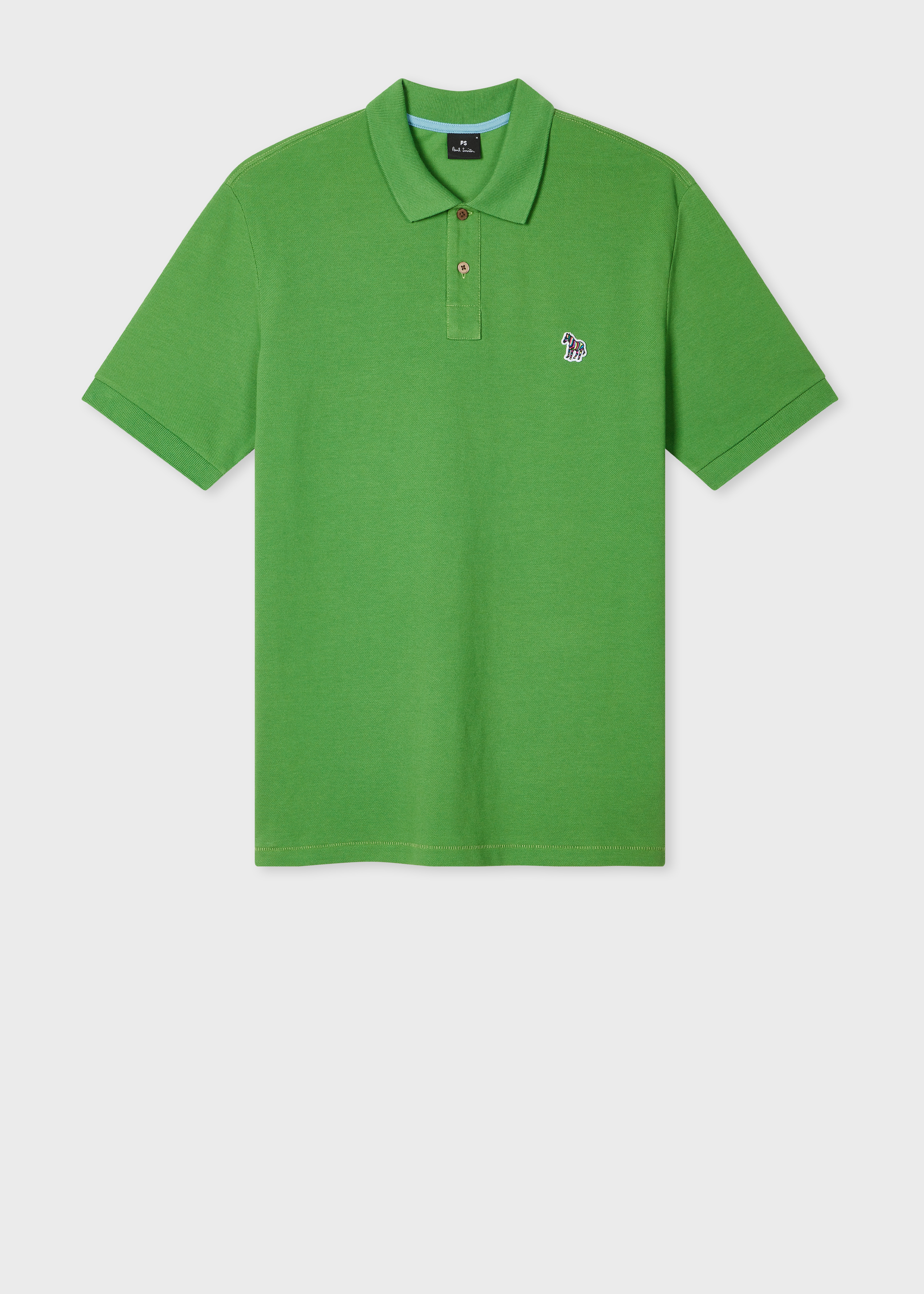 Mid Green Organic Cotton Zebra Polo Shirt