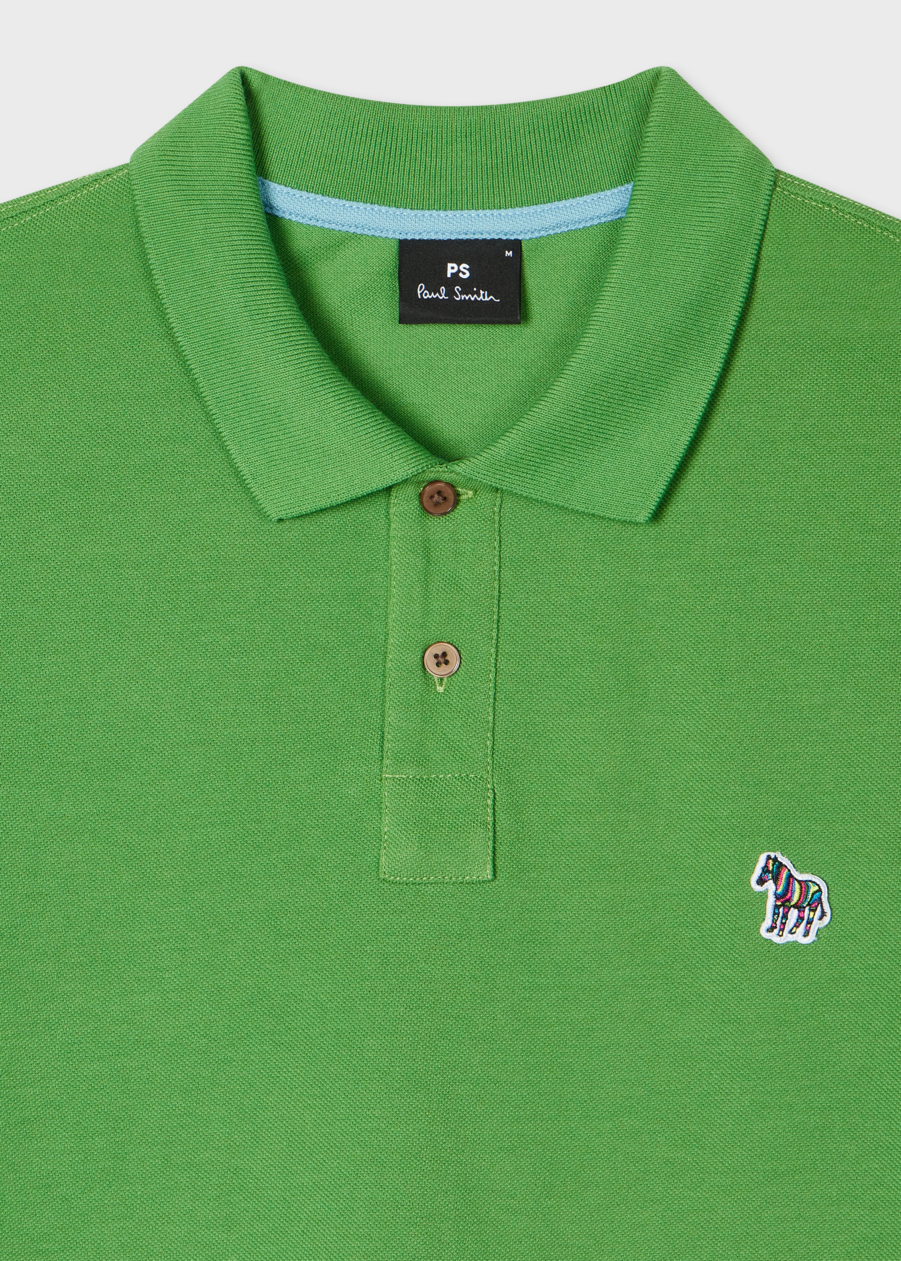 Mid Green Organic Cotton Zebra Polo Shirt