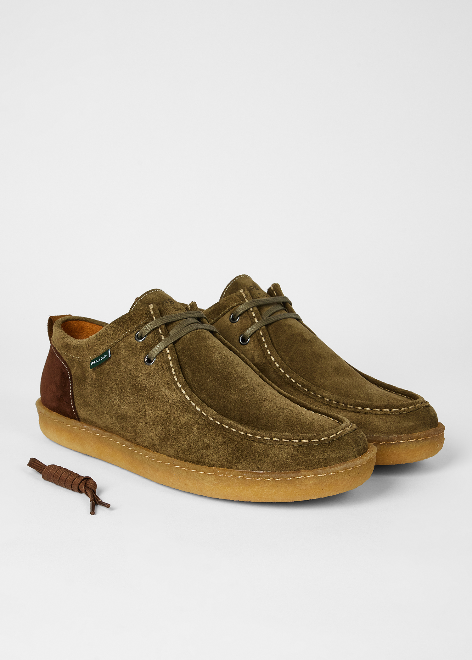 Olive Green Suede 'Buster' Shoes