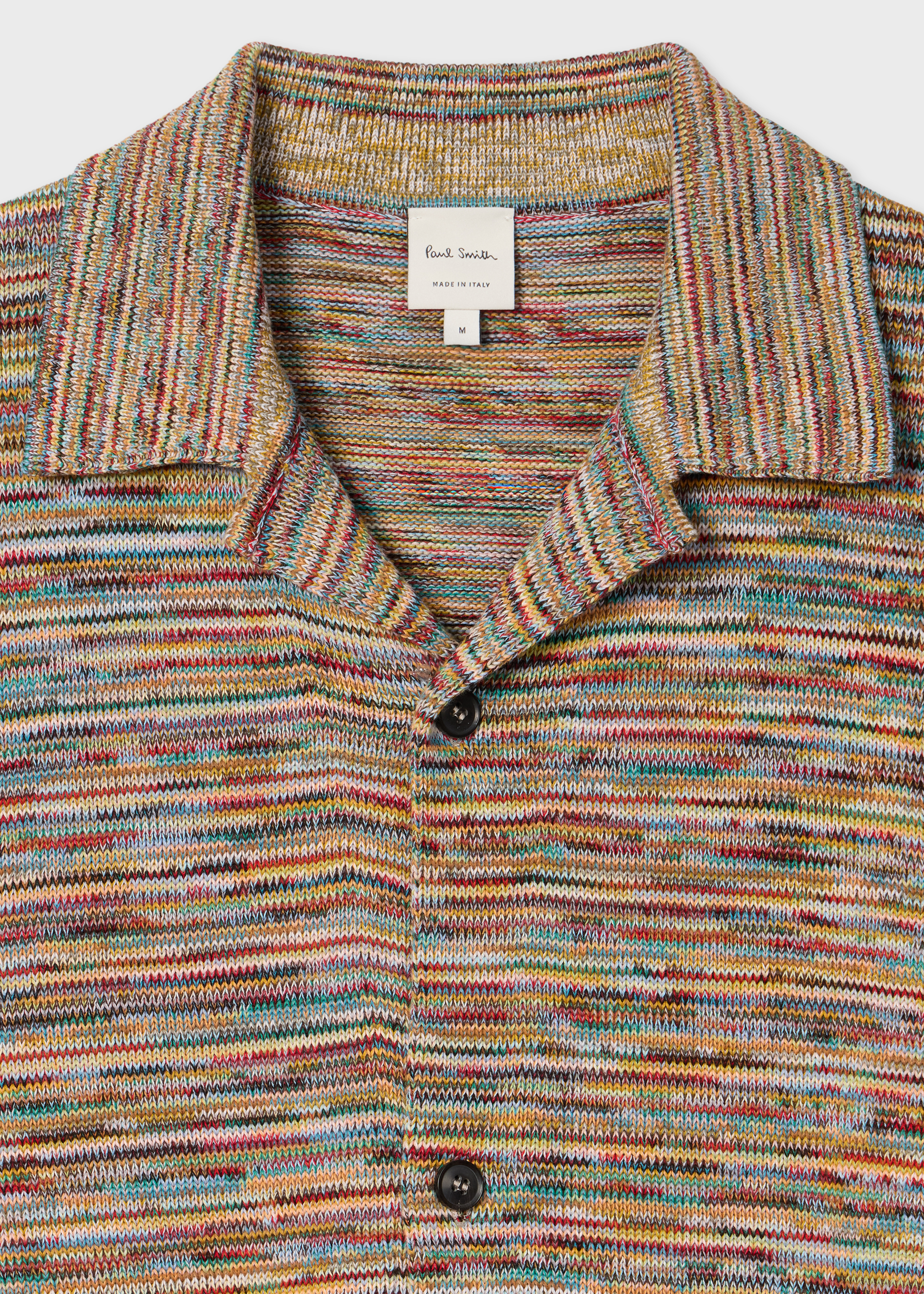 'Signature Stripe' Knitted Cotton Shirt
