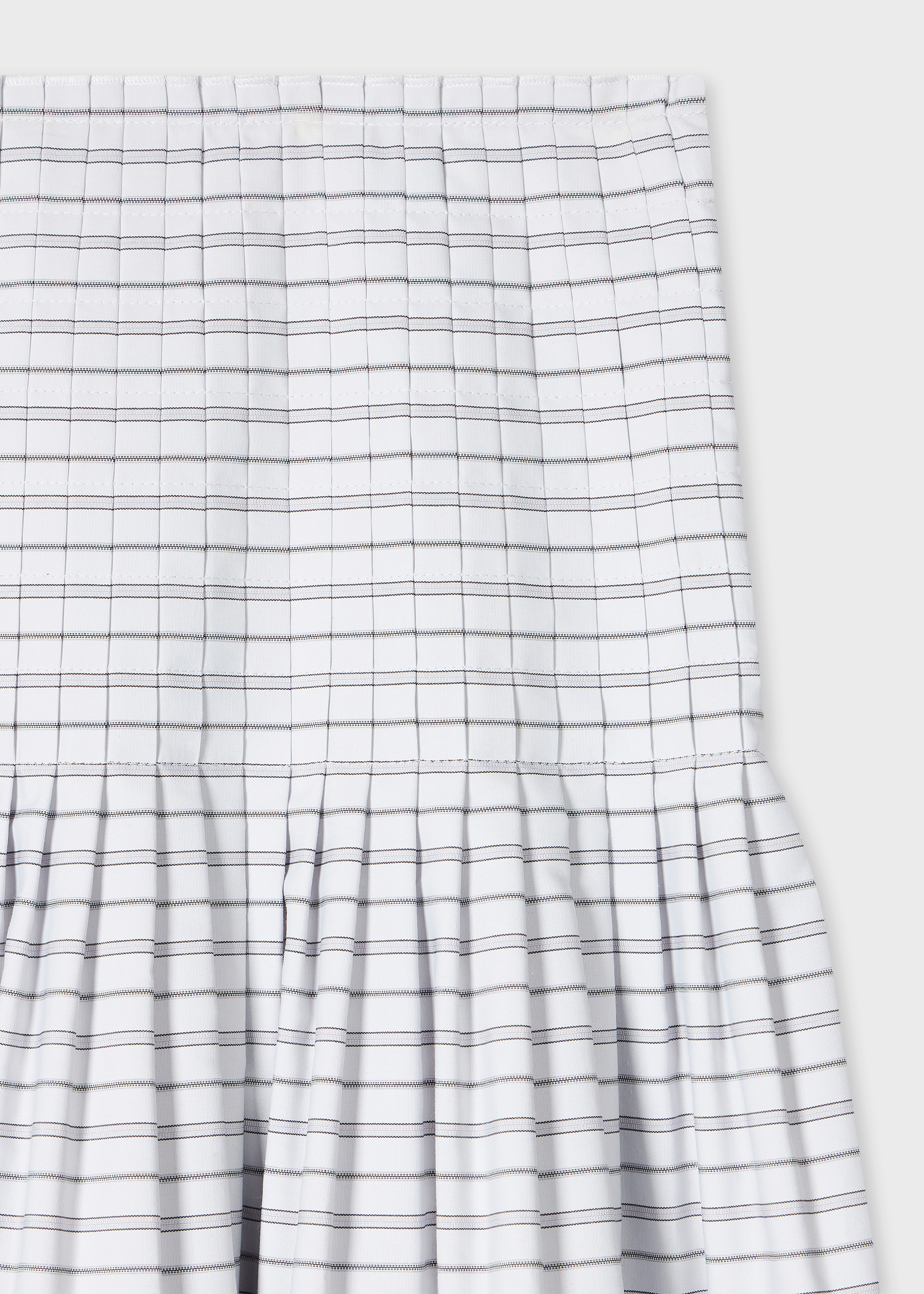 Women's Cotton-Blend Blue Stripe Skirt