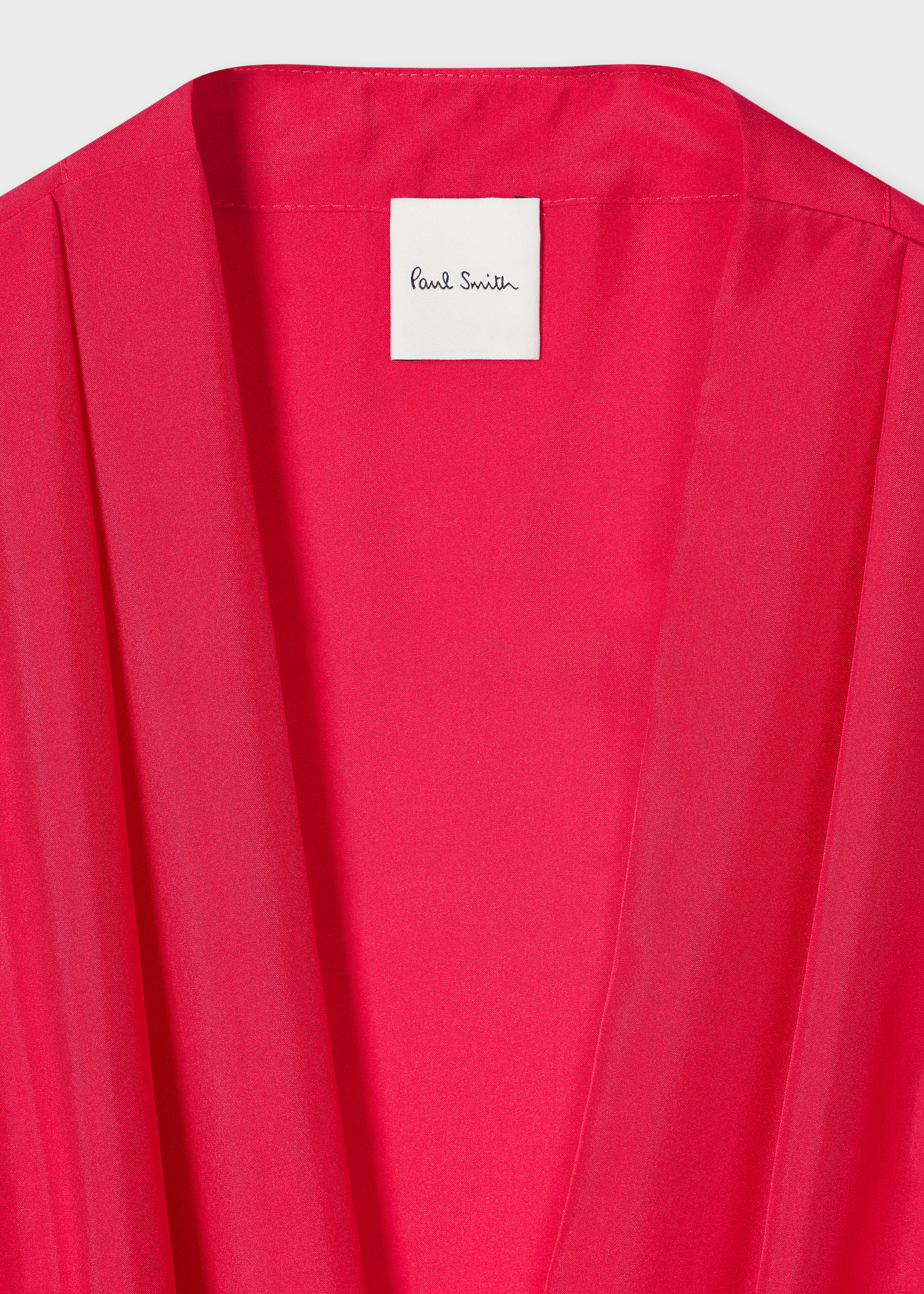 Women's Fuchsia Silk Front Tie Top