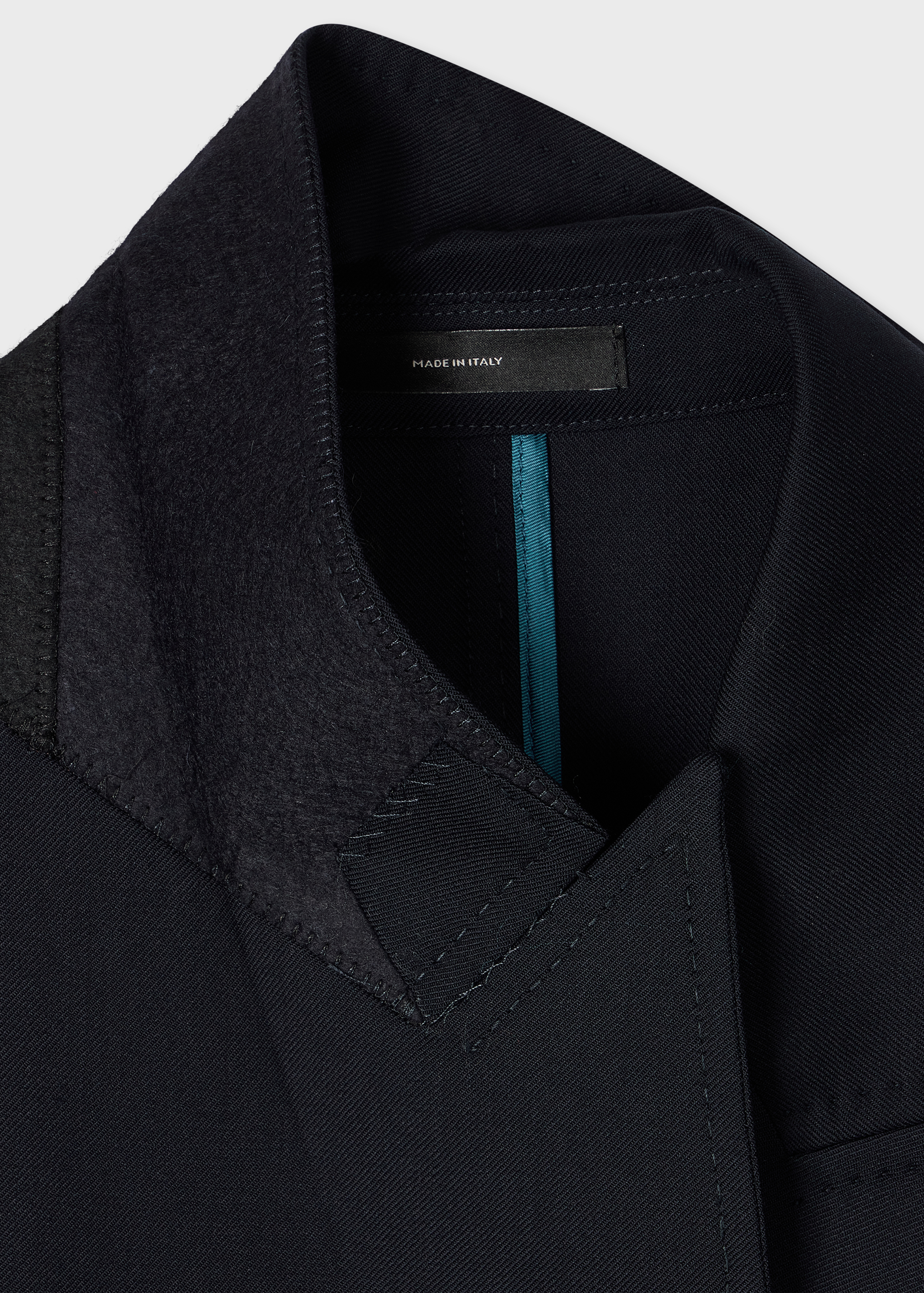 Women's A Suit To Travel In - Navy Unlined Double-Breasted Wool Blazer