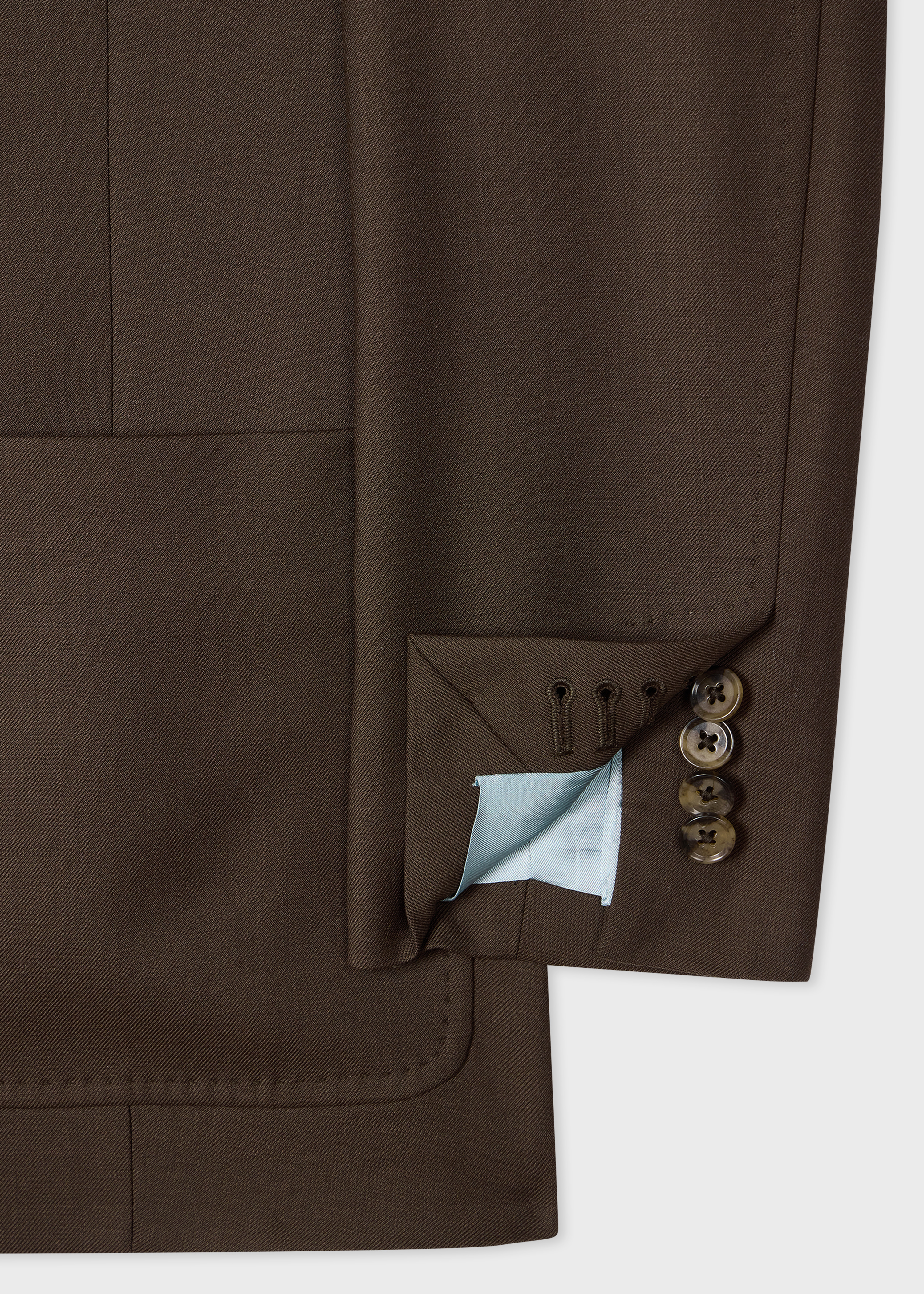 Women's A Suit To Travel In - Brown Unlined Double-Breasted Wool Blazer