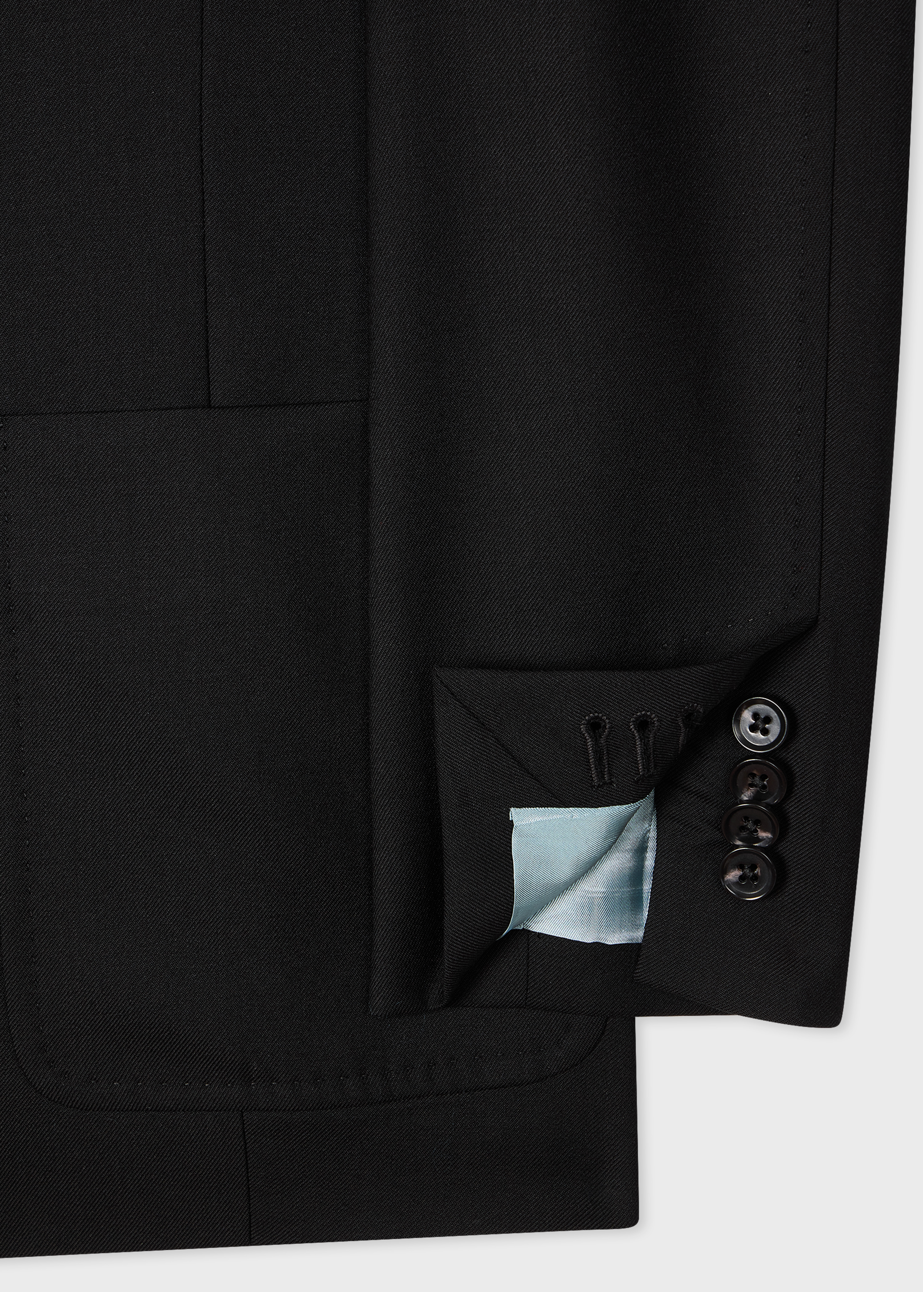 Women's A Suit To Travel In - Black Unlined Double-Breasted Wool Blazer