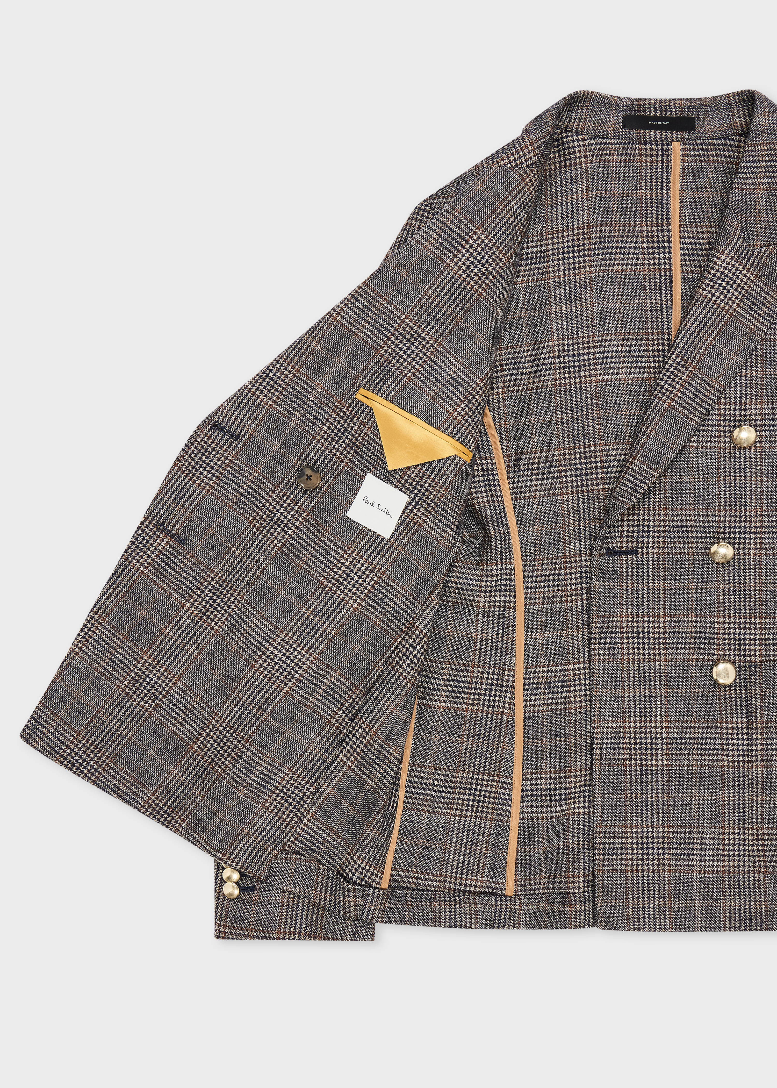 Women's Check Double Breasted Blazer