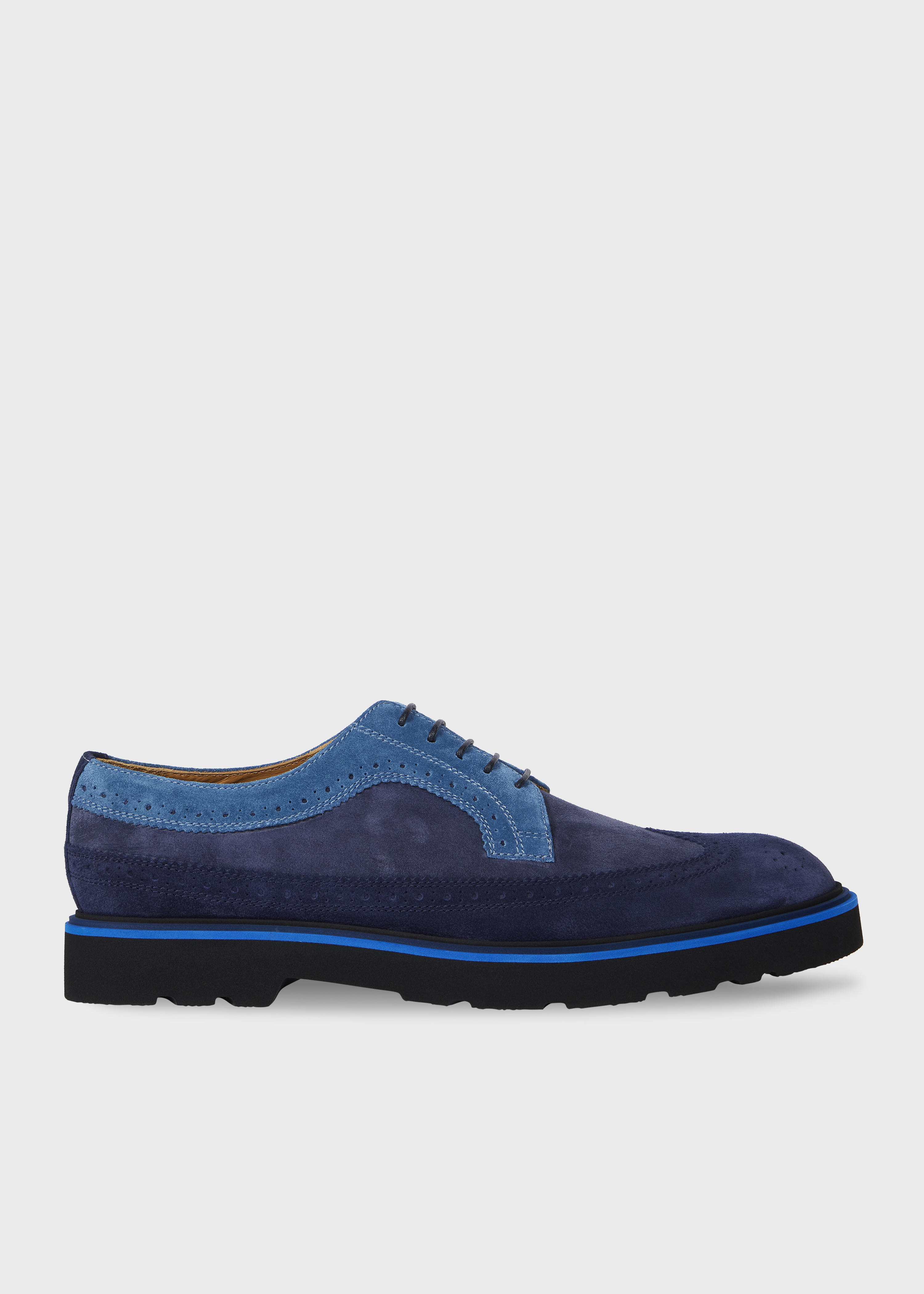 Navy Suede 'Count' Brogues