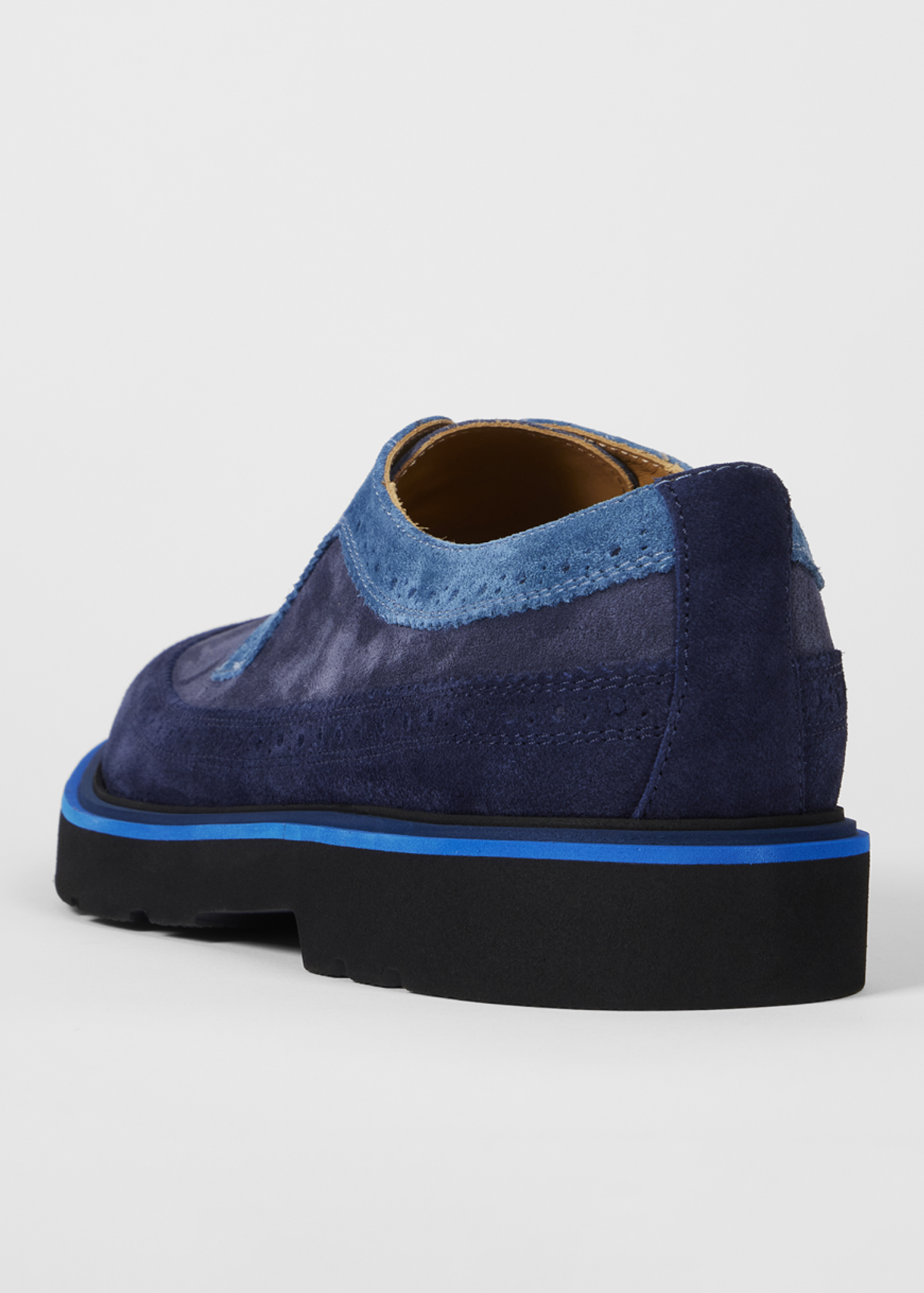 Navy Suede 'Count' Brogues