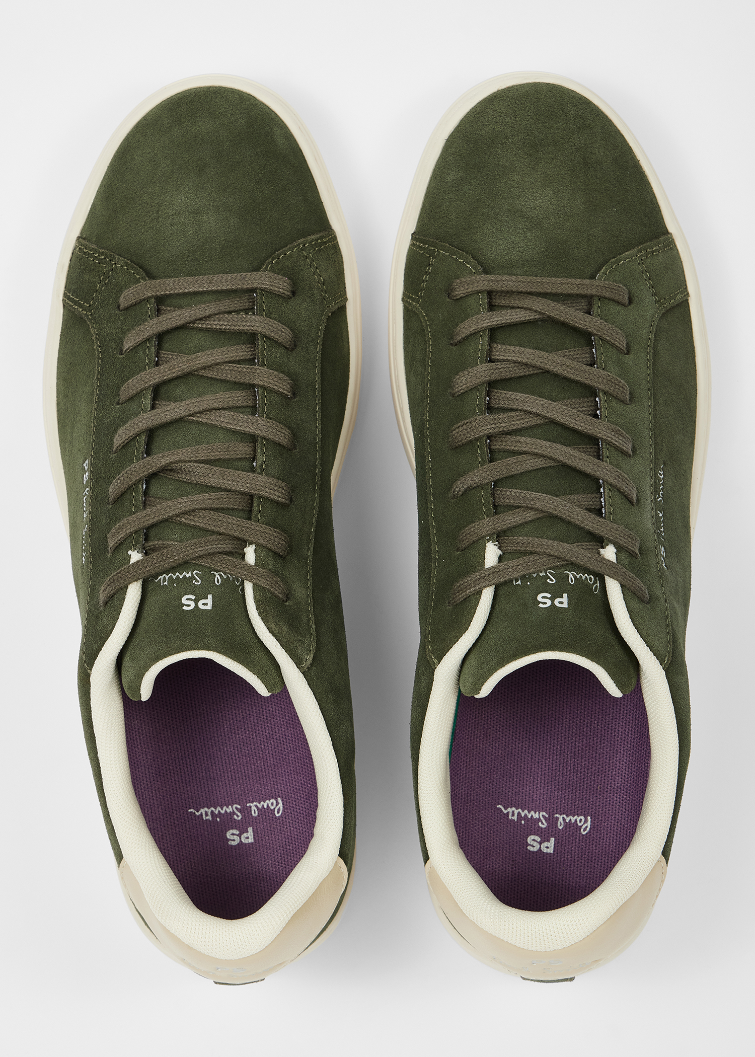 Olive Green Suede 'Rex' Trainers