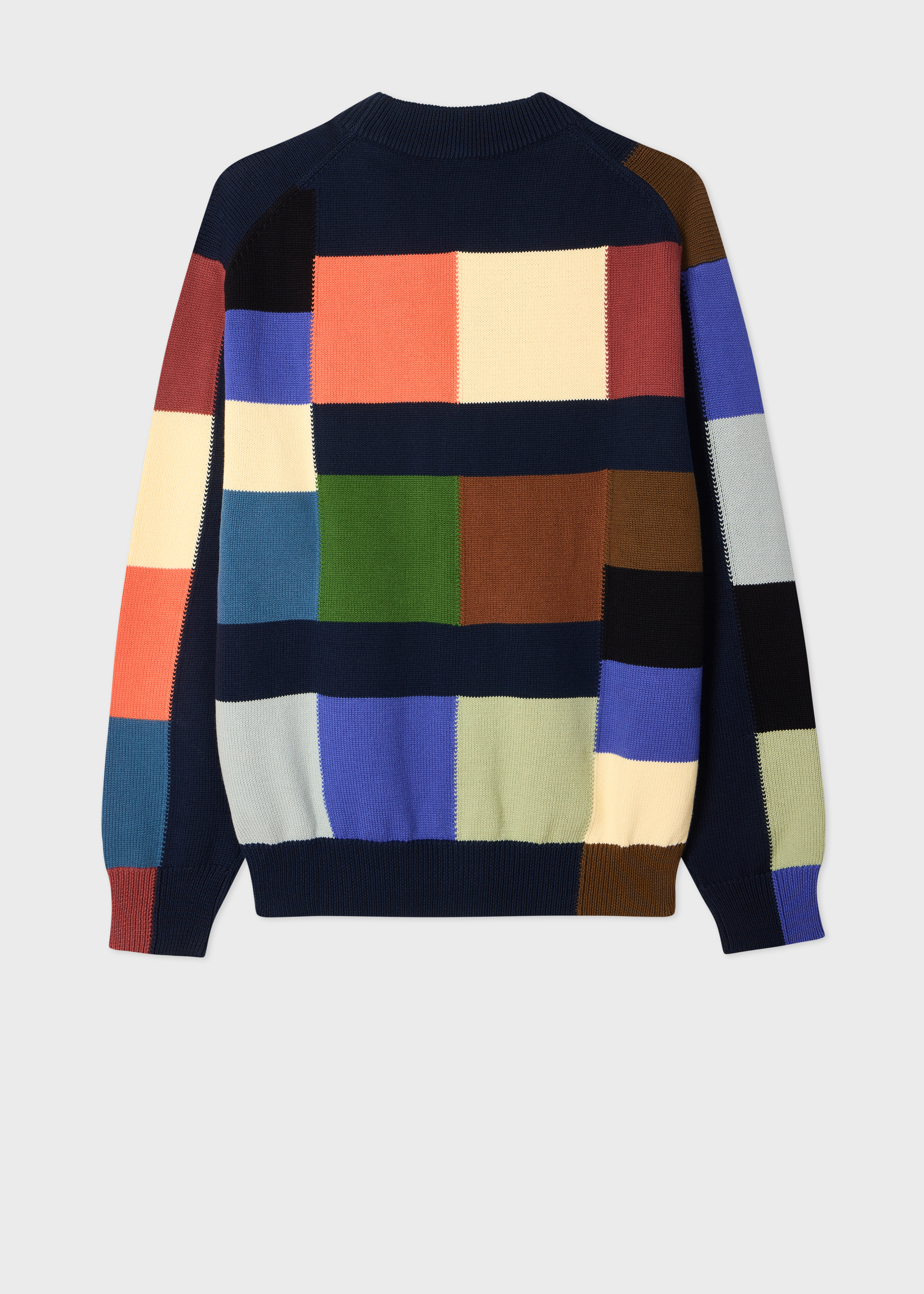 Multicolour Patchwork Cotton Cardigan