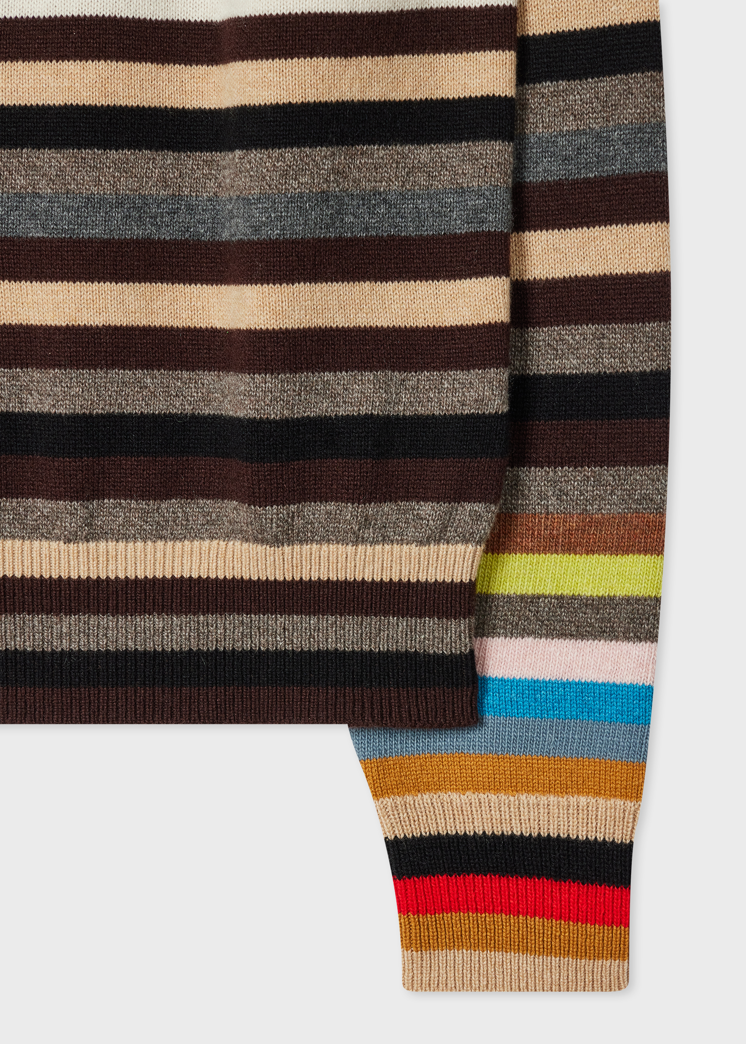 Women's Contrast Stripe Knitted Sweater