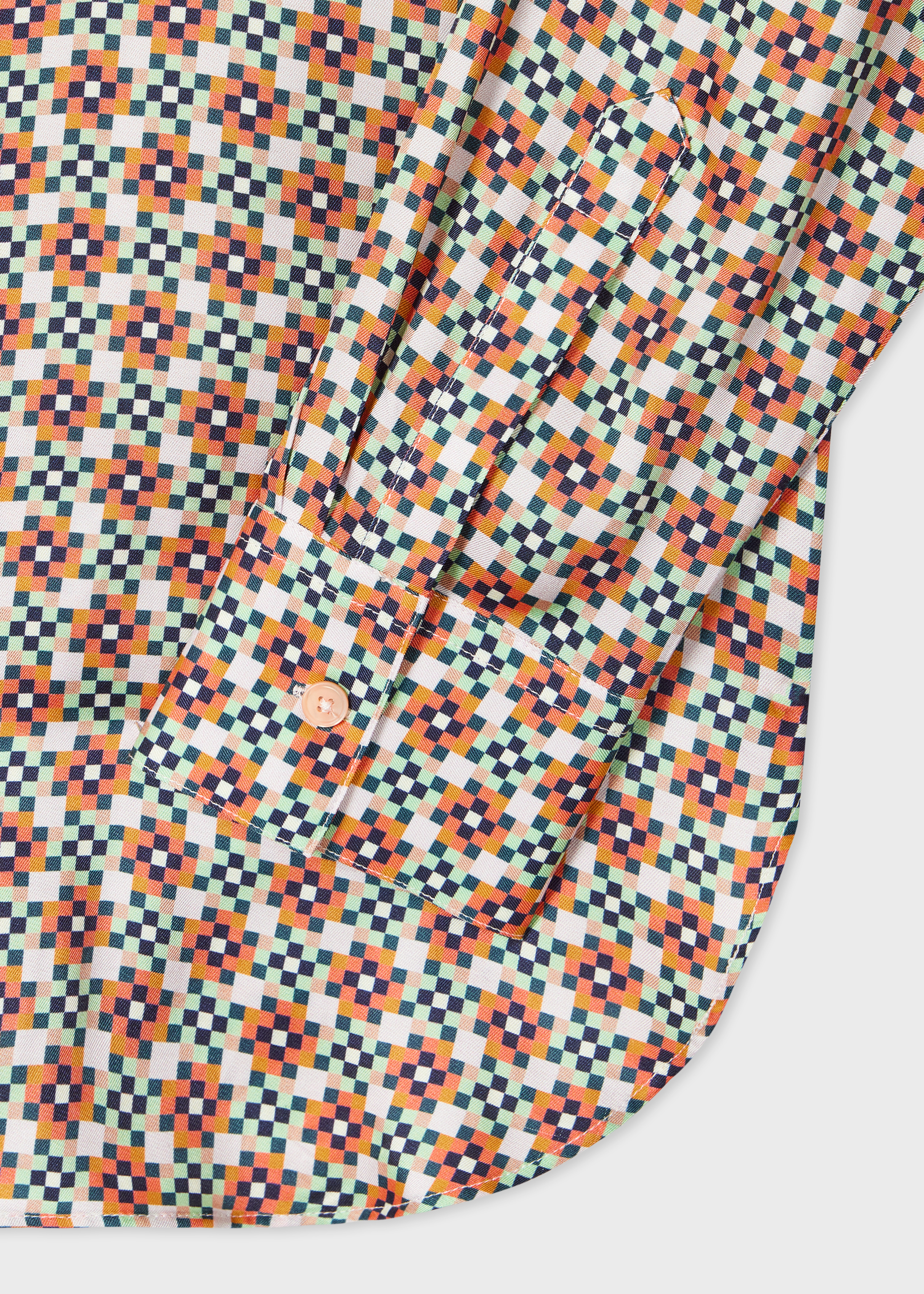 Women's Geometric Square Printed Shirt