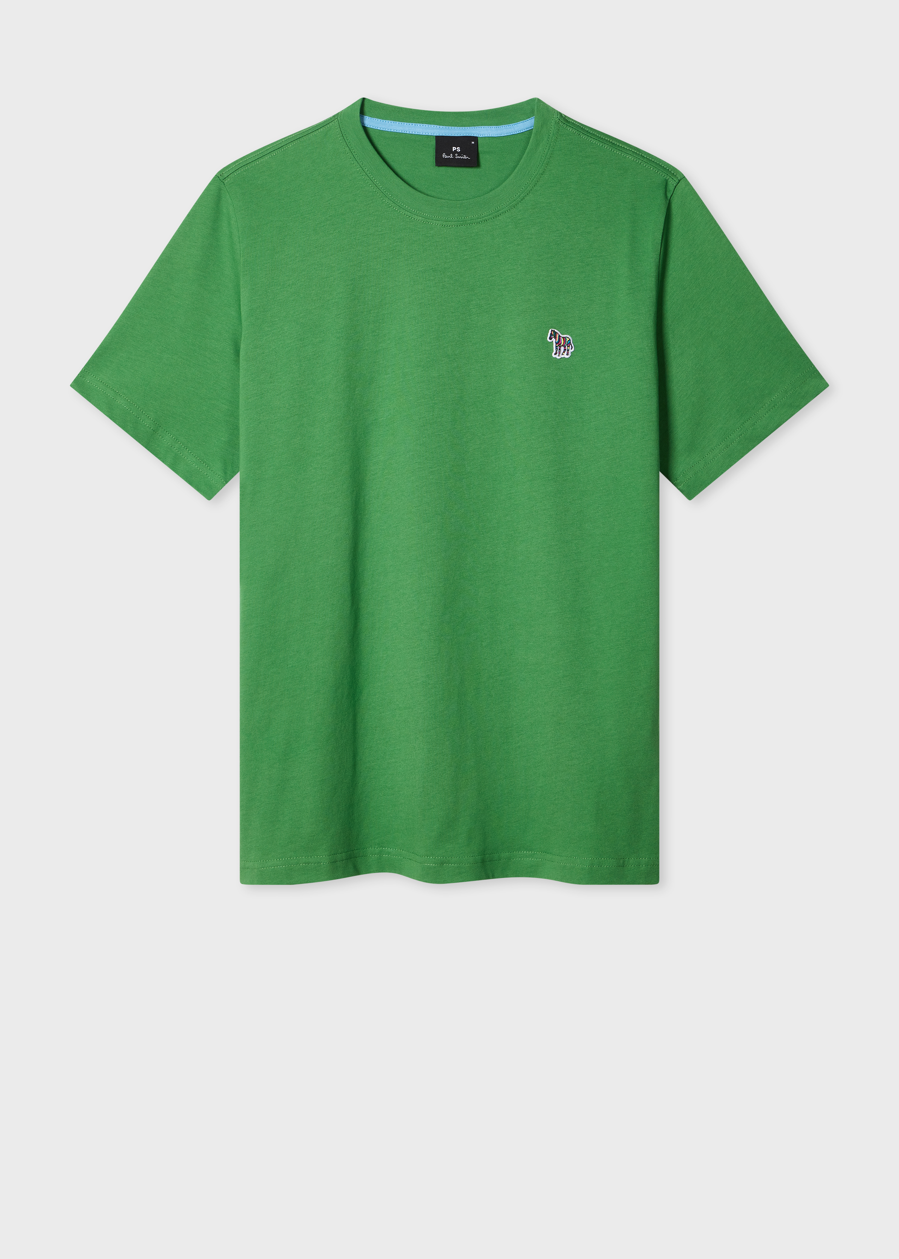 Mid Green Organic Cotton Zebra Logo T-Shirt